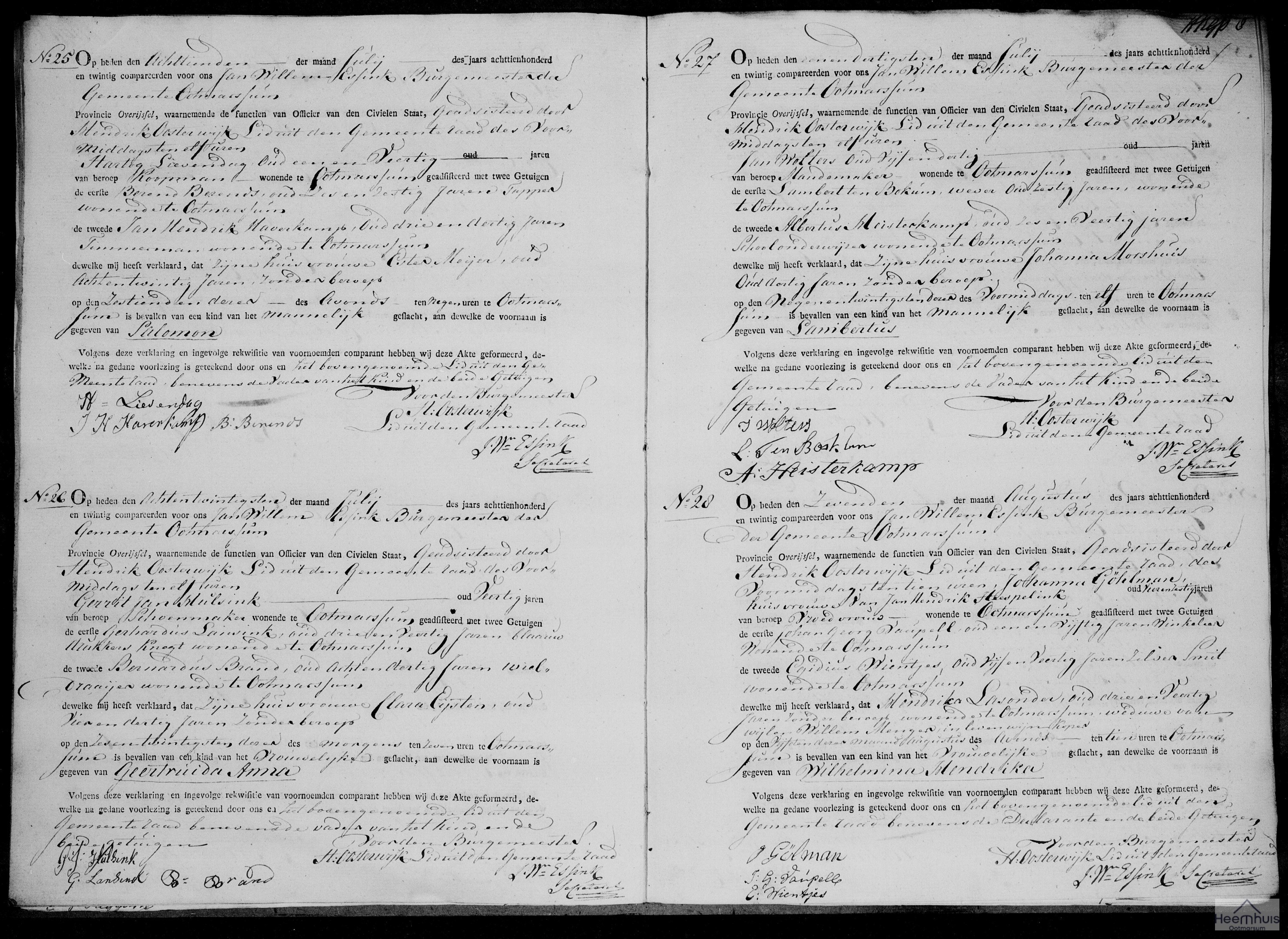 Geboorteakte van Wilhelmina Hendrika Menger Geboorteakte van Wilhelmina Hendrika Menger