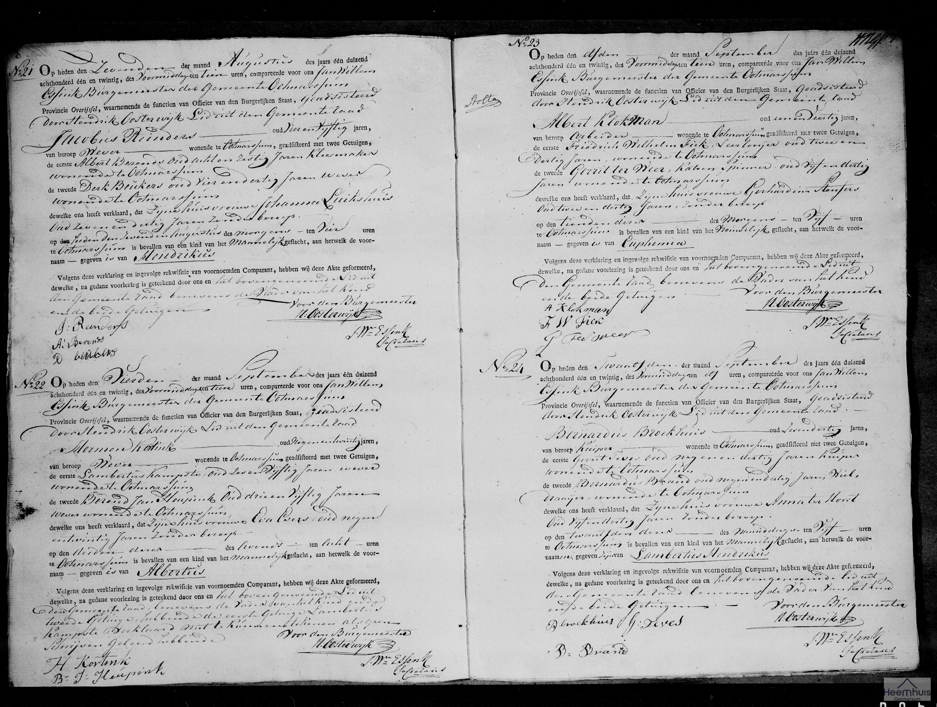 Geboorteakte van Lambertus Hendrikus Broekhuis Geboorteakte van Lambertus Hendrikus Broekhuis