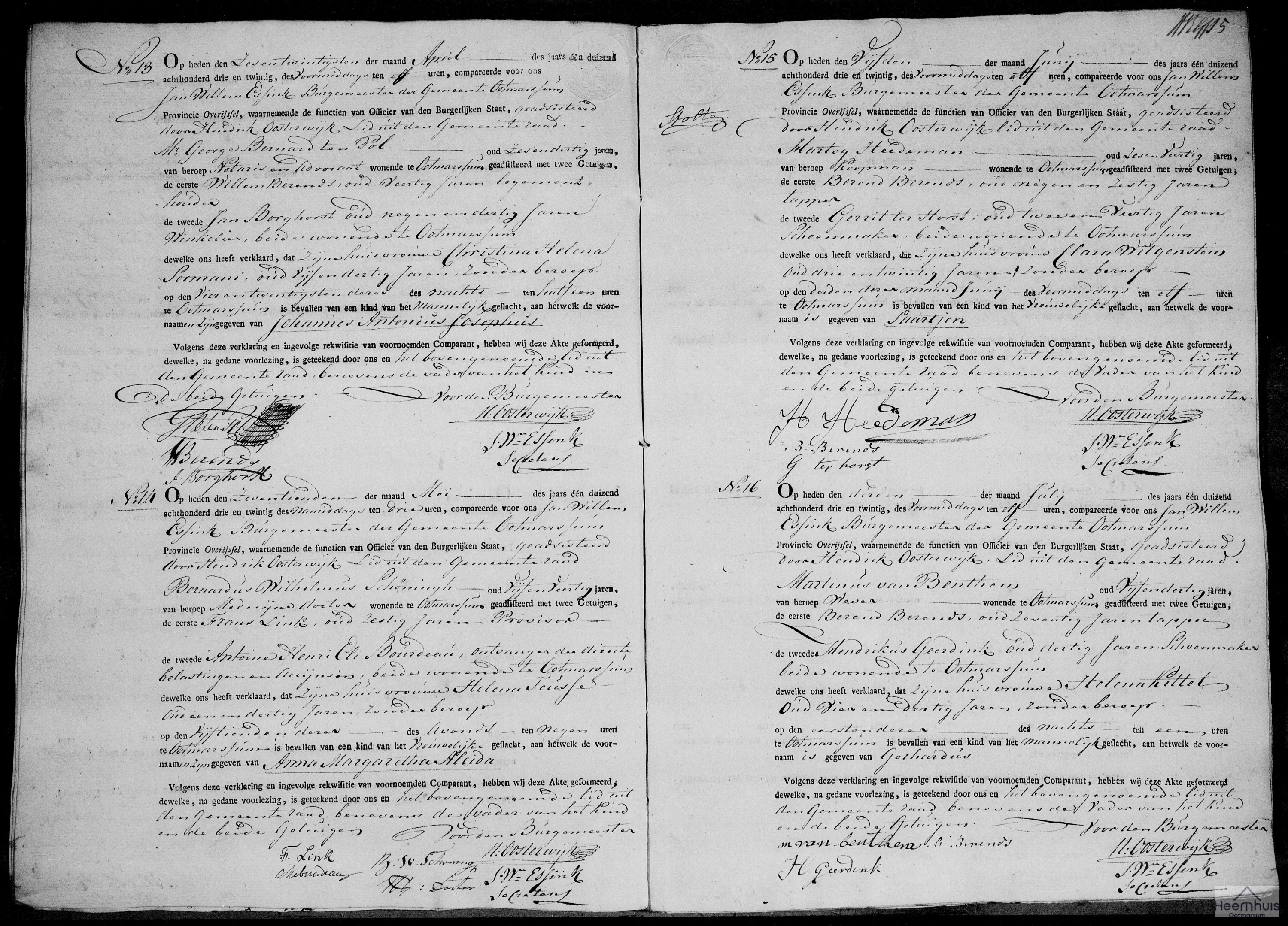 Geboorteakte van Anna Margaretha Aleida Schöningh Geboorteakte van Anna Margaretha Aleida Schöningh