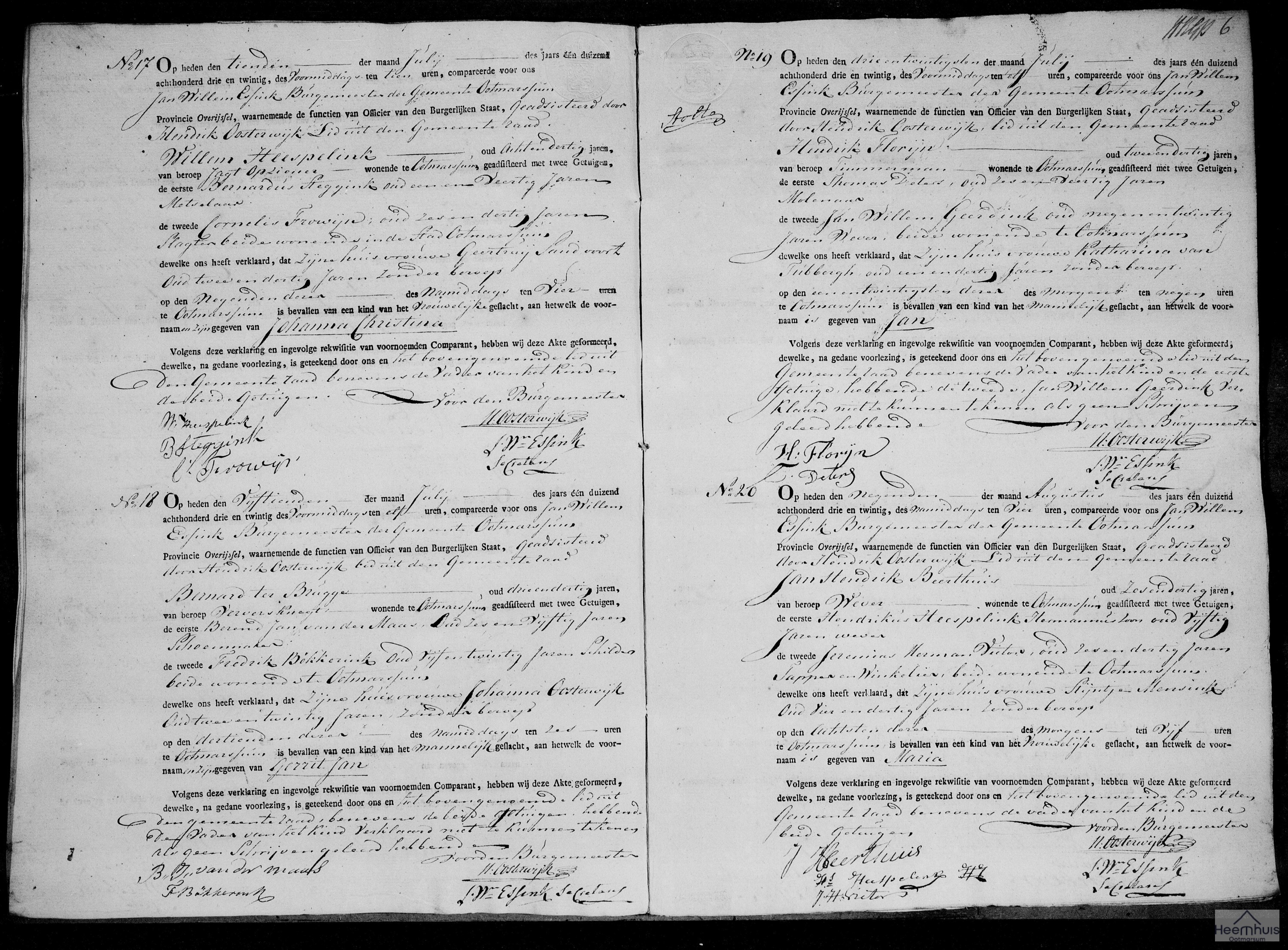 Geboorteakte van Maria Beerthuis