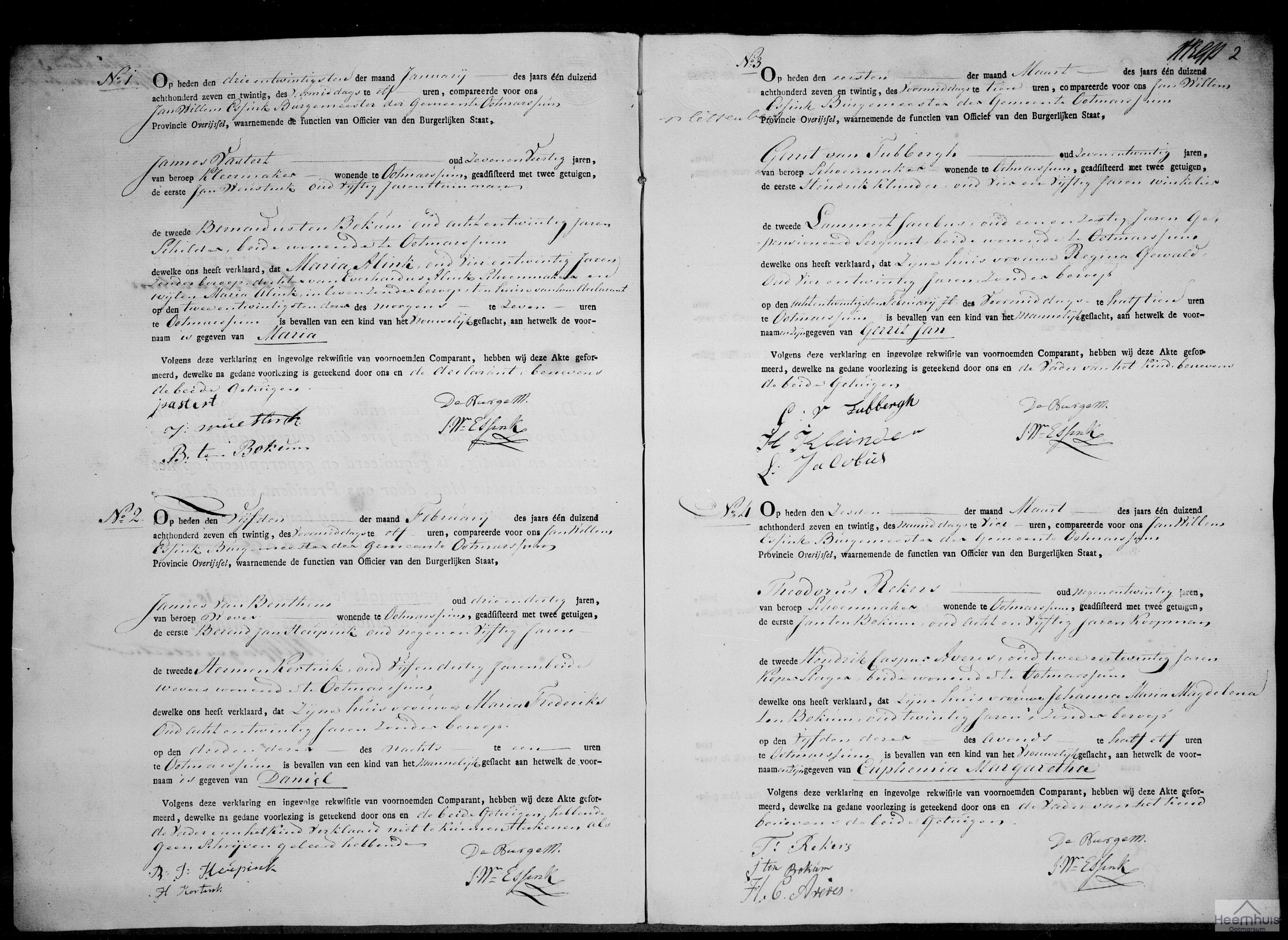 Geboorteakte van Euphemia Margaretha Rekers Geboorteakte van Euphemia Margaretha Rekers