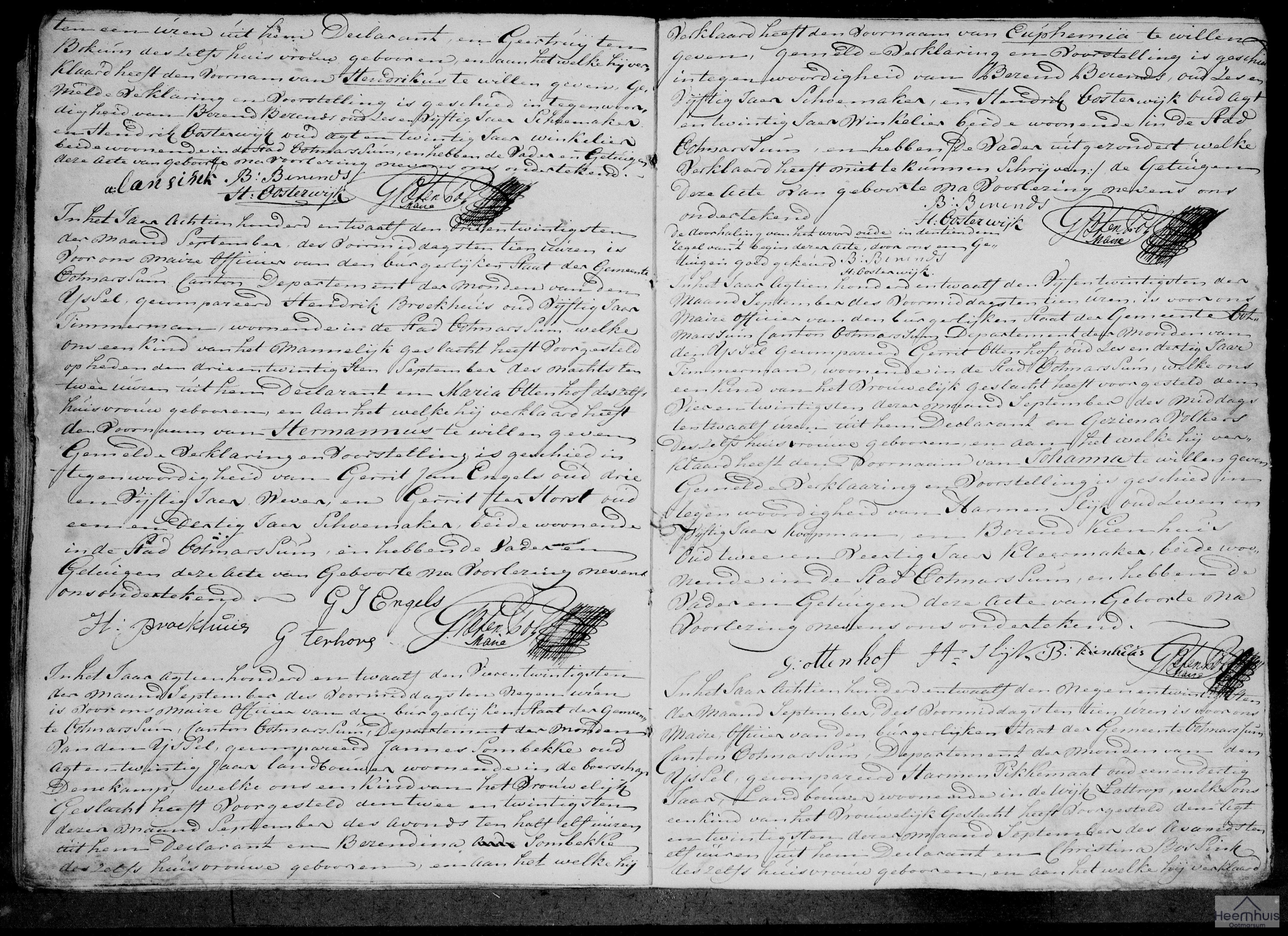 Geboorteakte van Euphemia Sombekke