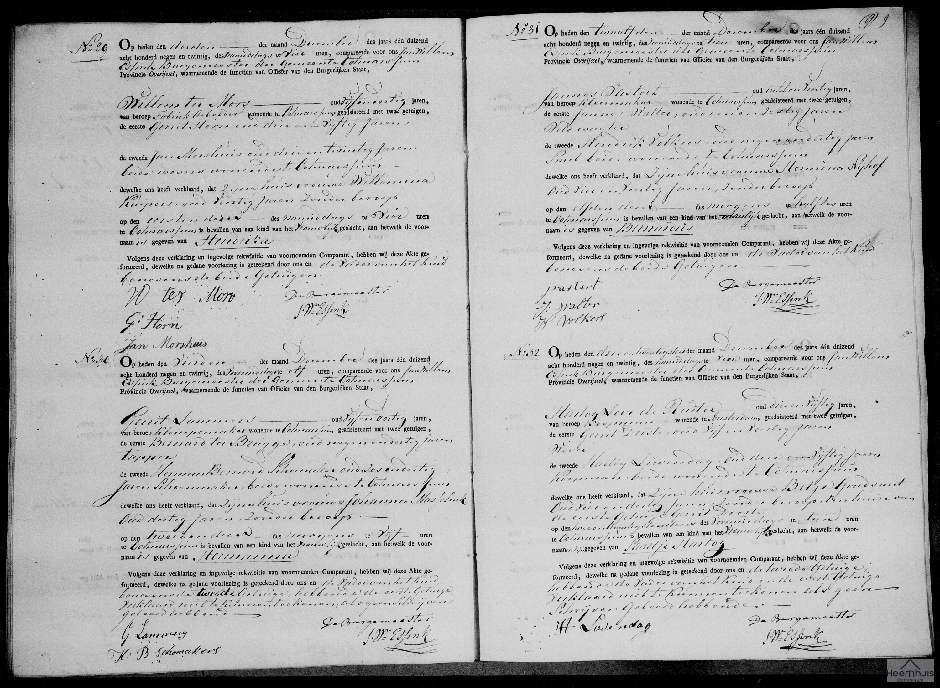 Geboorteakte van Saartje Hartog de Ruiter Geboorteakte van Saartje Hartog de Ruiter