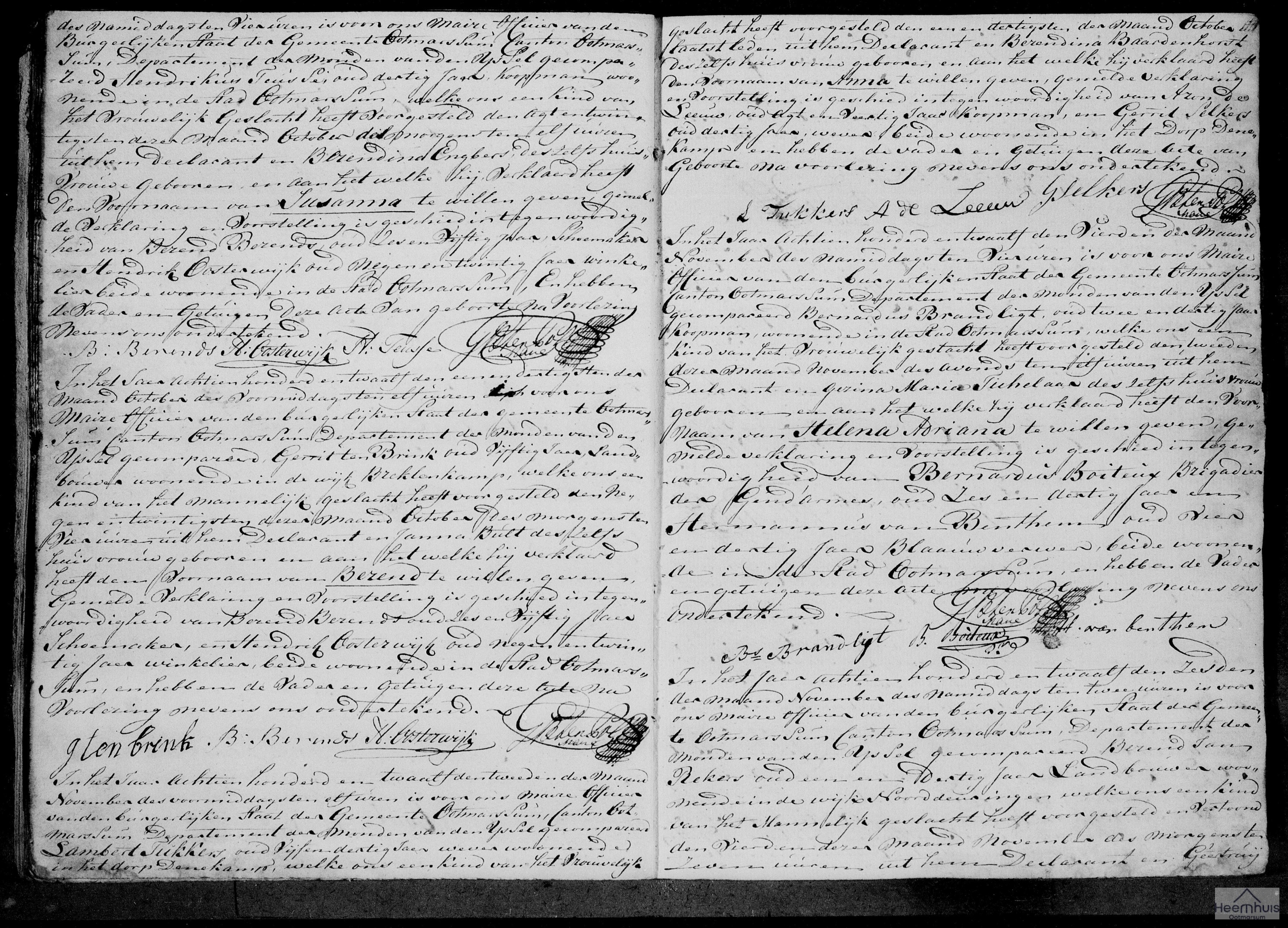 Geboorteakte van Helena Adriana Brandligt