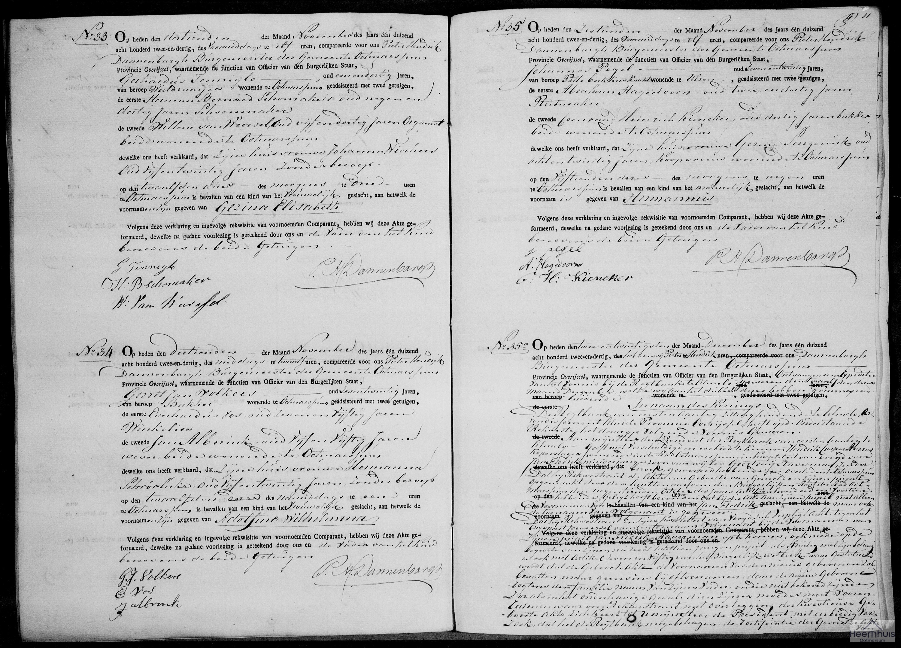 Geboorteakte van Gezina Elisabeth Tenniglo Geboorteakte van Gezina Elisabeth Tenniglo