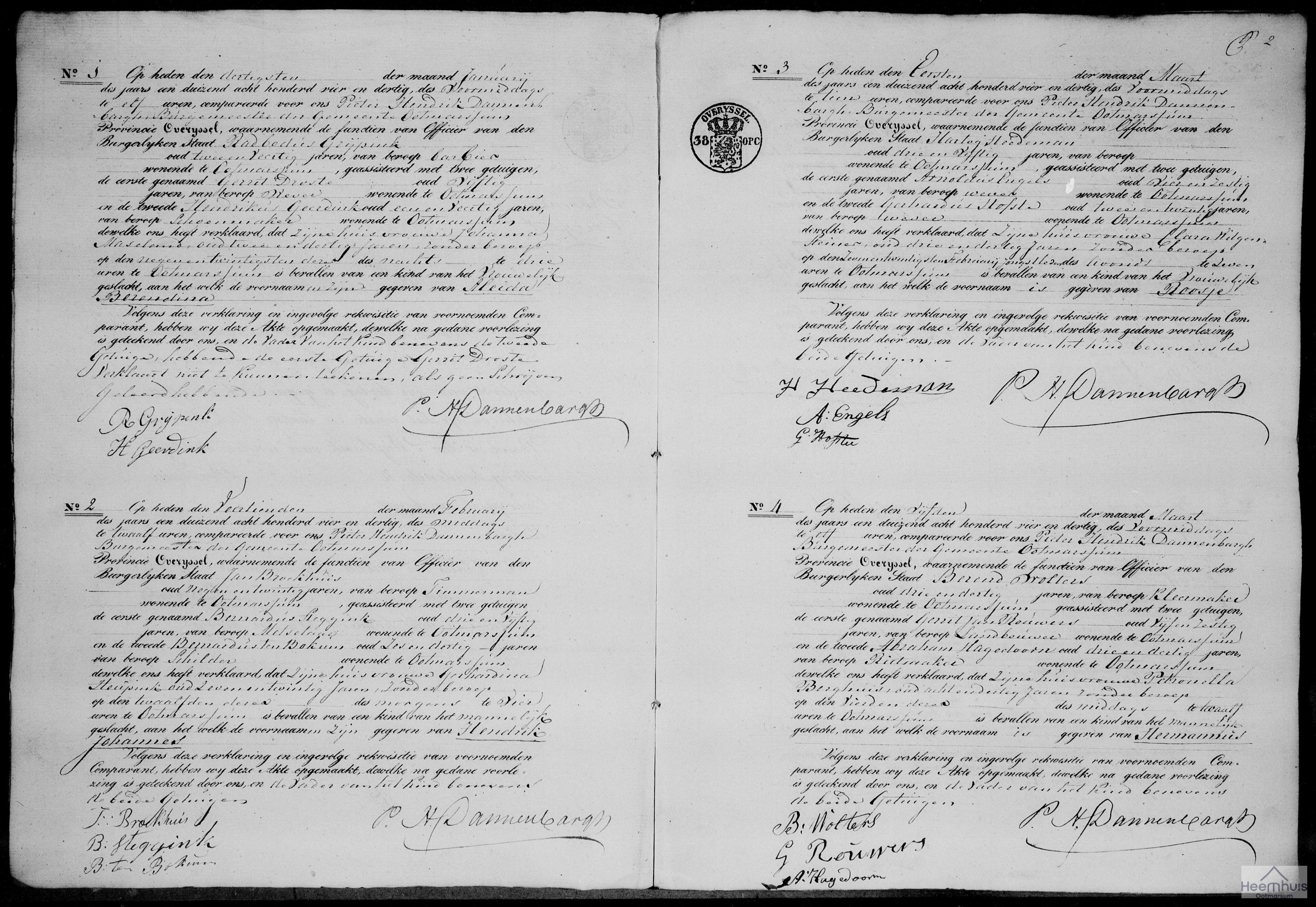 Geboorteakte van Aleida Berendina Grijpink