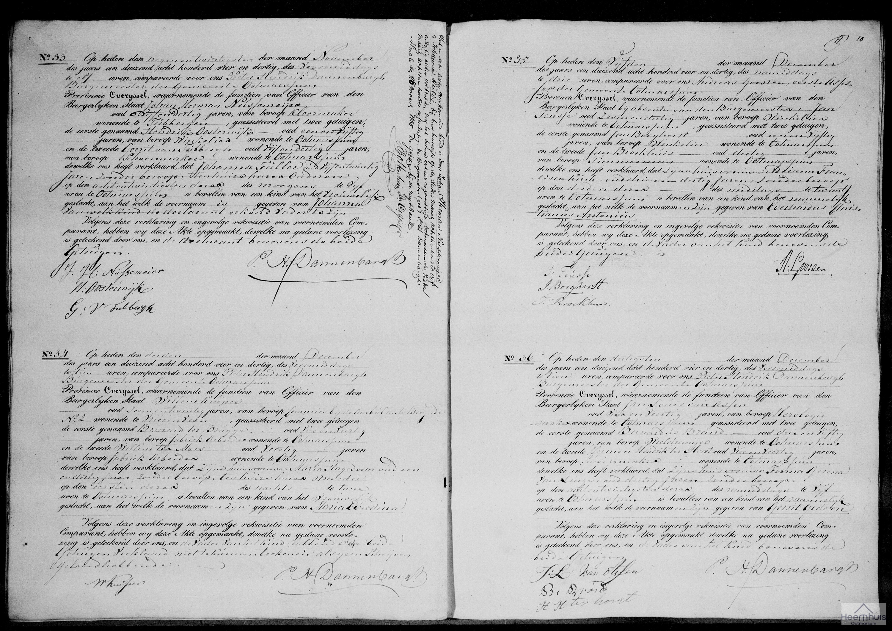 Geboorteakte van Everhardus Christianus Antonius Teusse