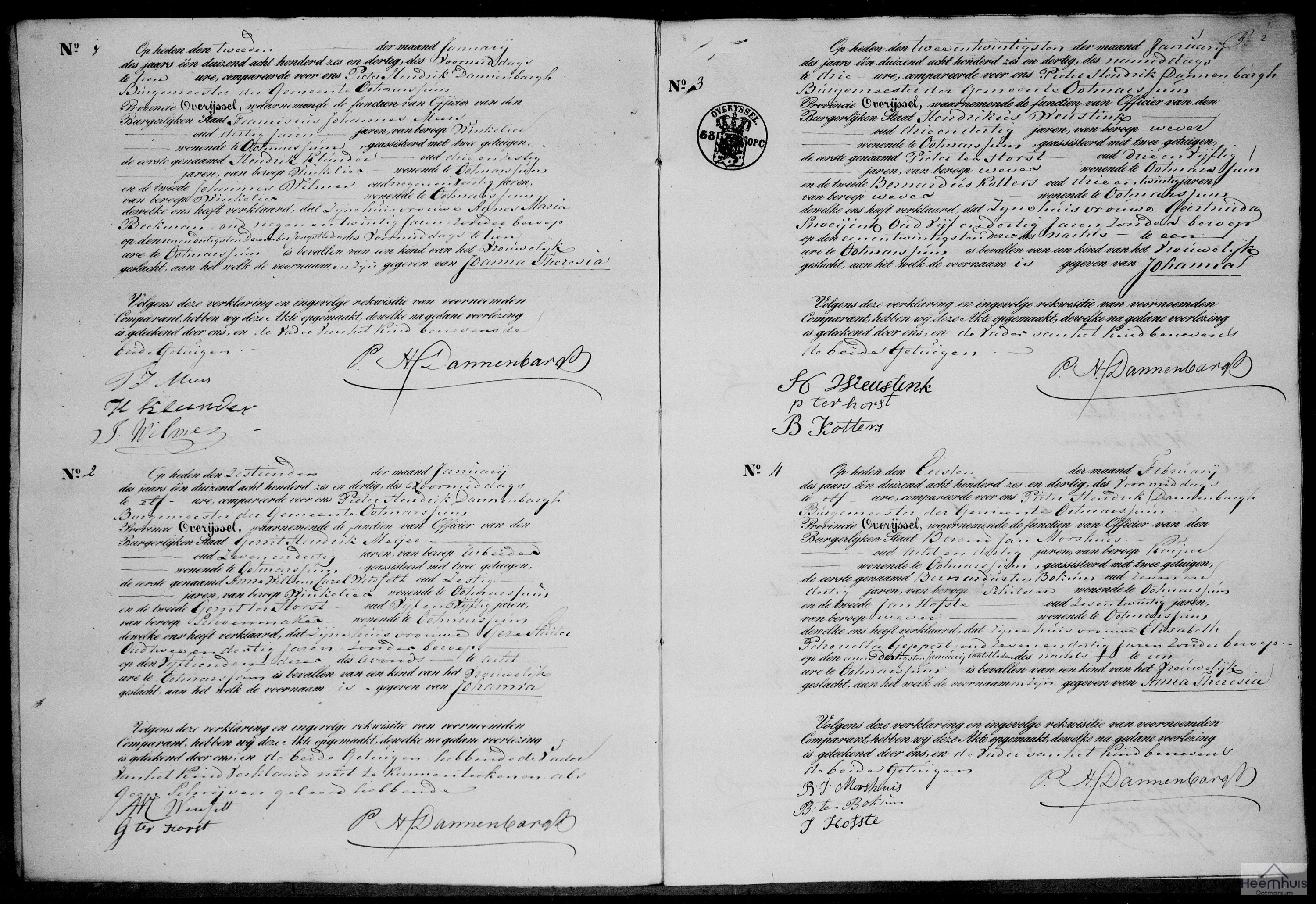 Geboorteakte van Anna Theresia Morshuis Geboorteakte van Anna Theresia Morshuis