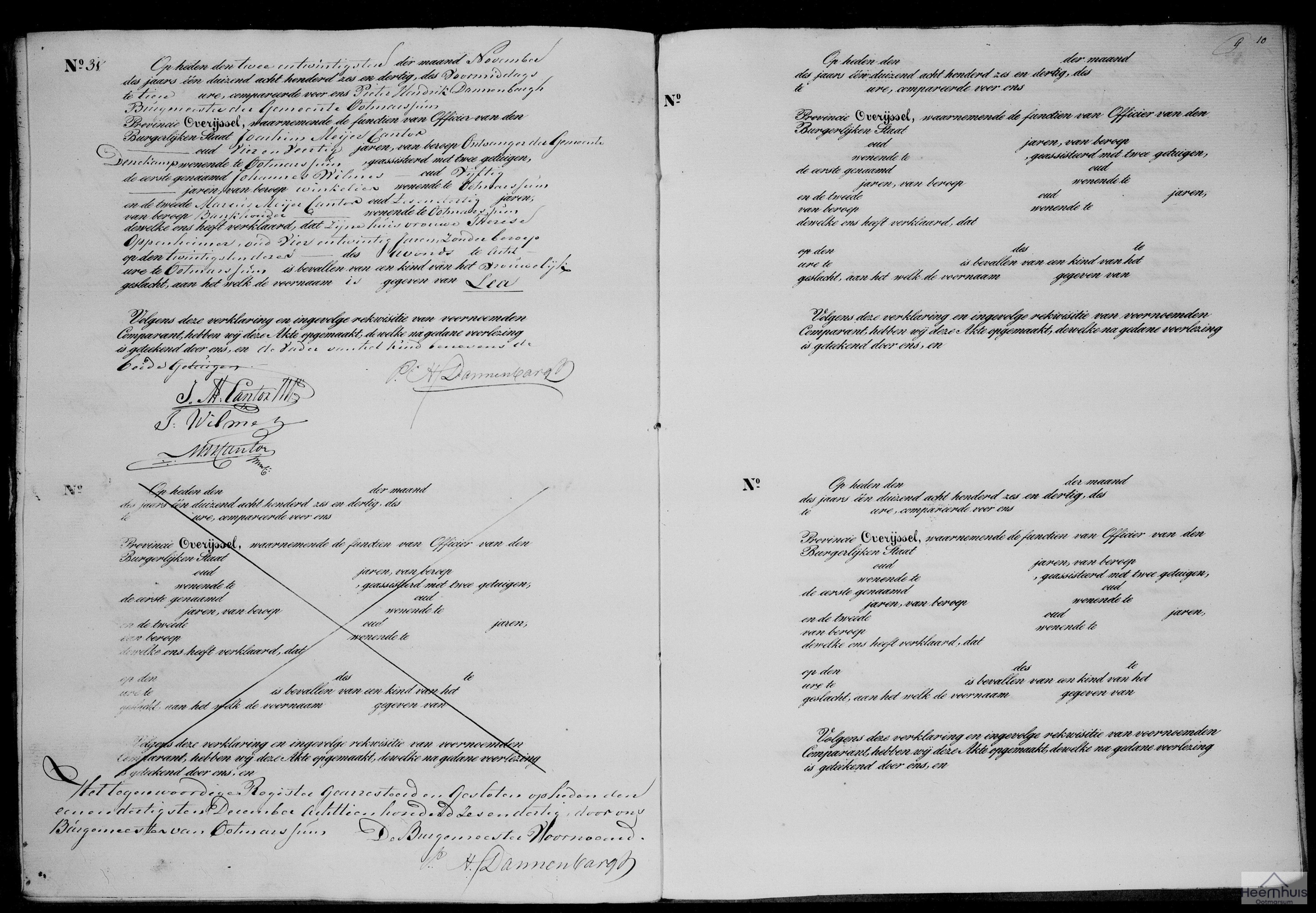 Geboorteakte van Lea Cantor