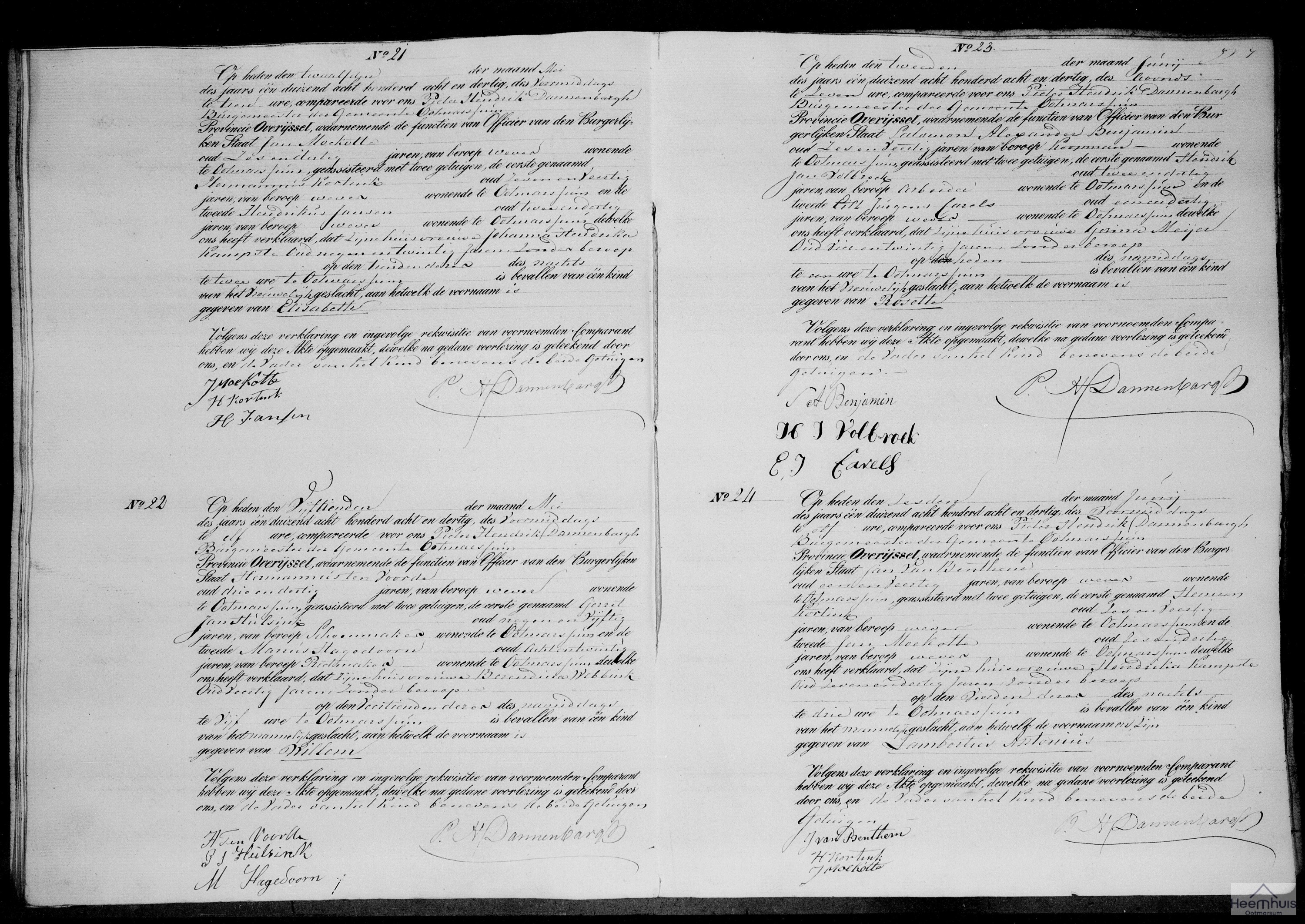 Geboorteakte van Lambertus Antonius van Benthem Geboorteakte van Lambertus Antonius van Benthem