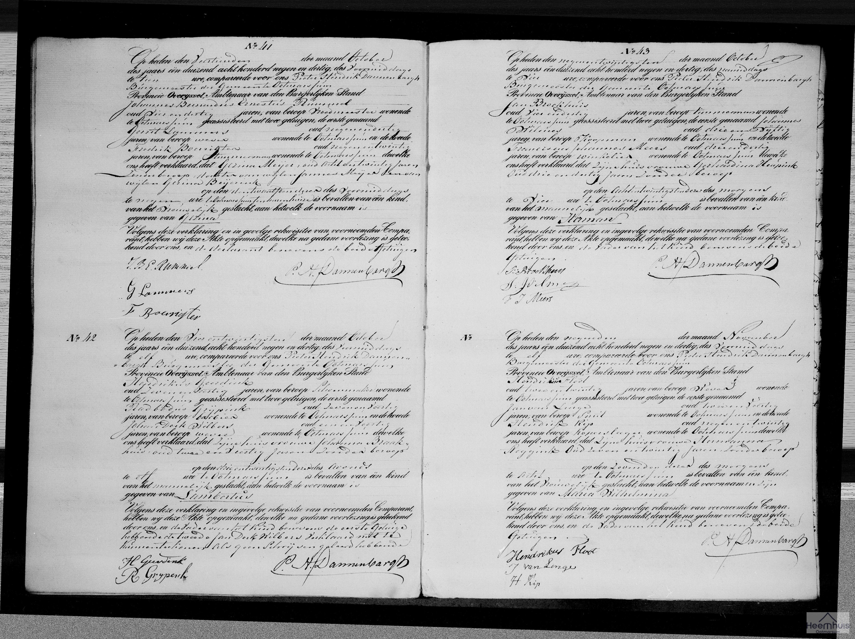 Geboorteakte van Lambertus Geerdink Geboorteakte van Lambertus Geerdink