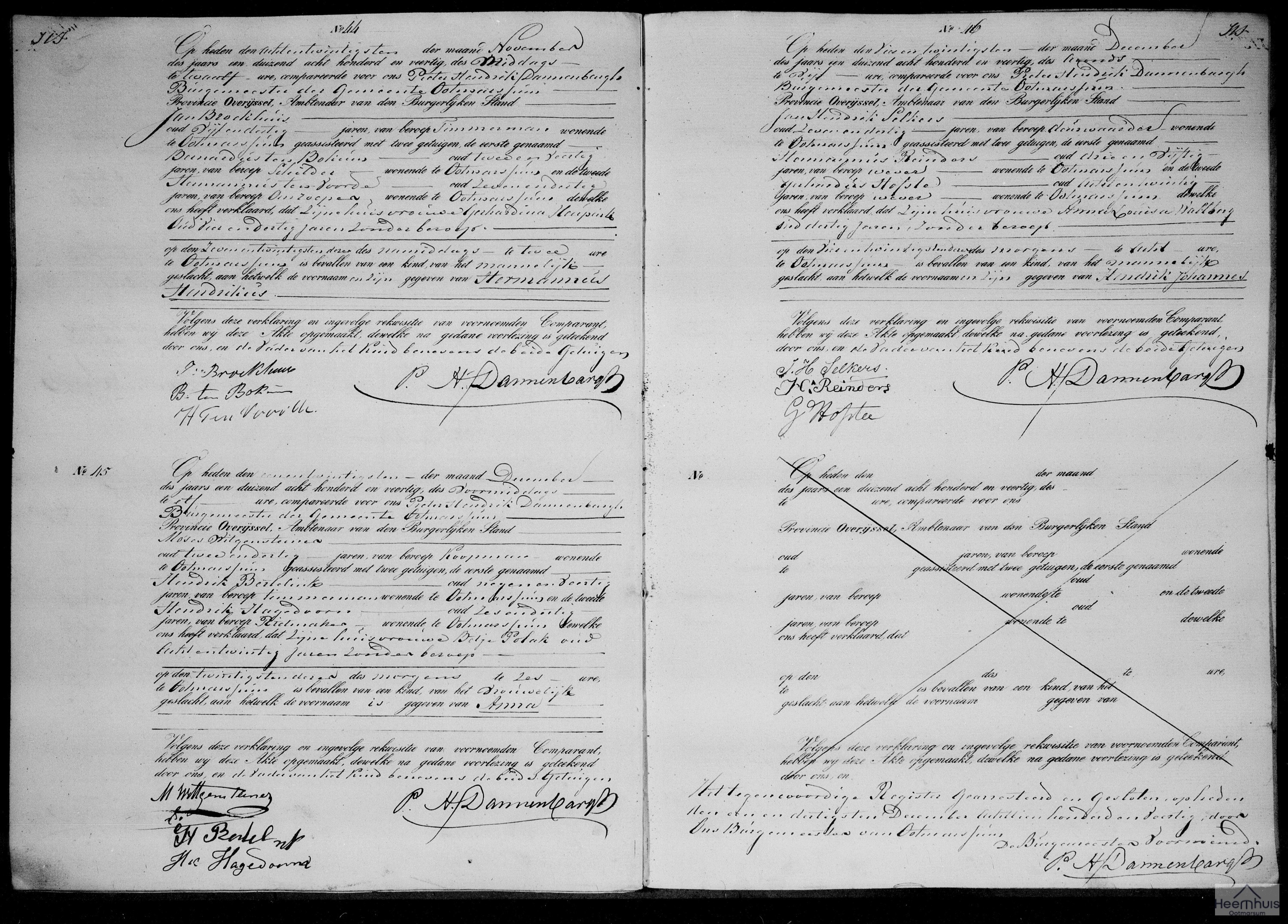 Geboorteakte van Hendrik Johannes Selkers Geboorteakte van Hendrik Johannes Selkers