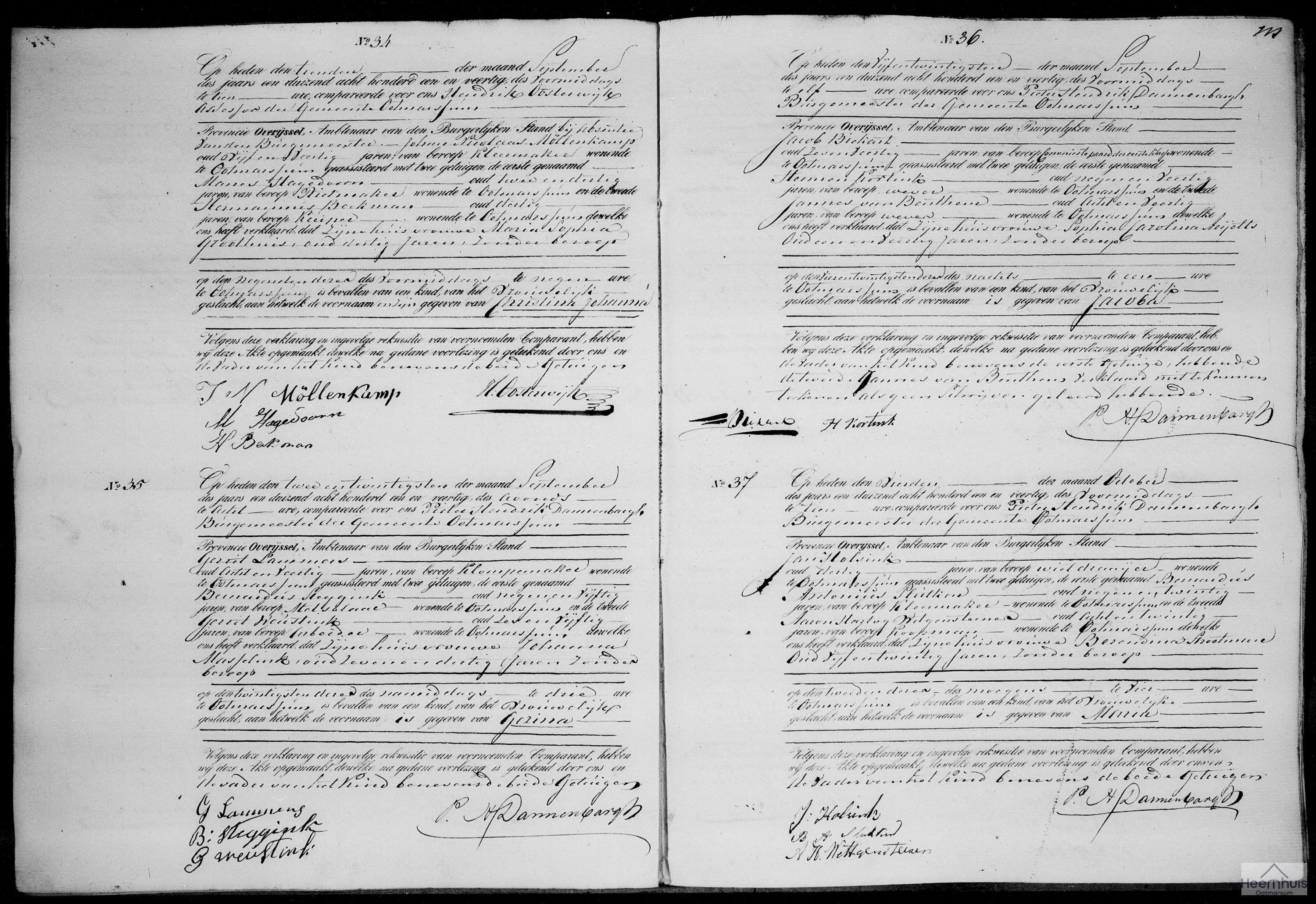 Geboorteakte van Jacoba Bickart