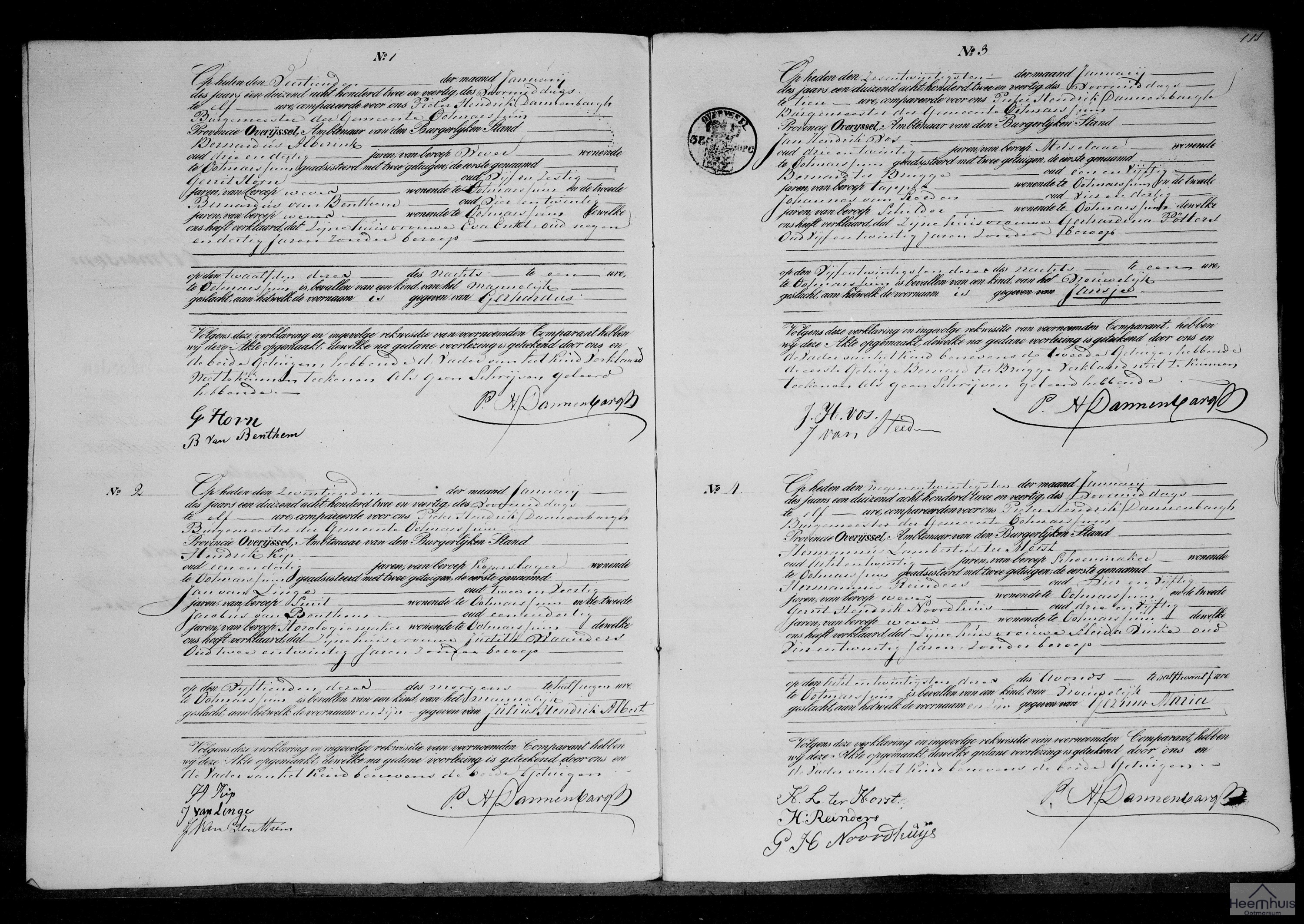 Geboorteakte van Gezina Maria ter Horst