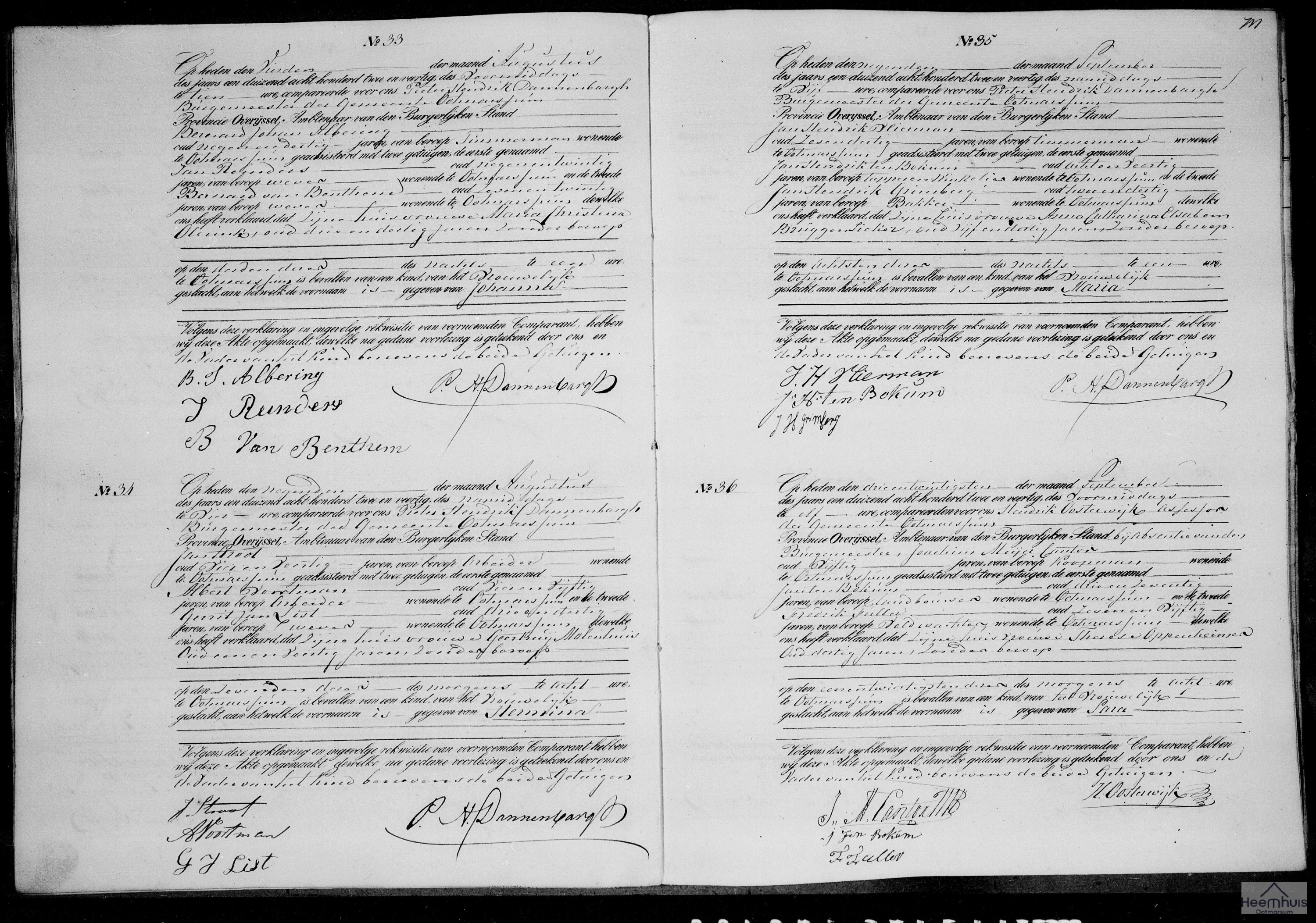 Geboorteakte van Sara Cantor