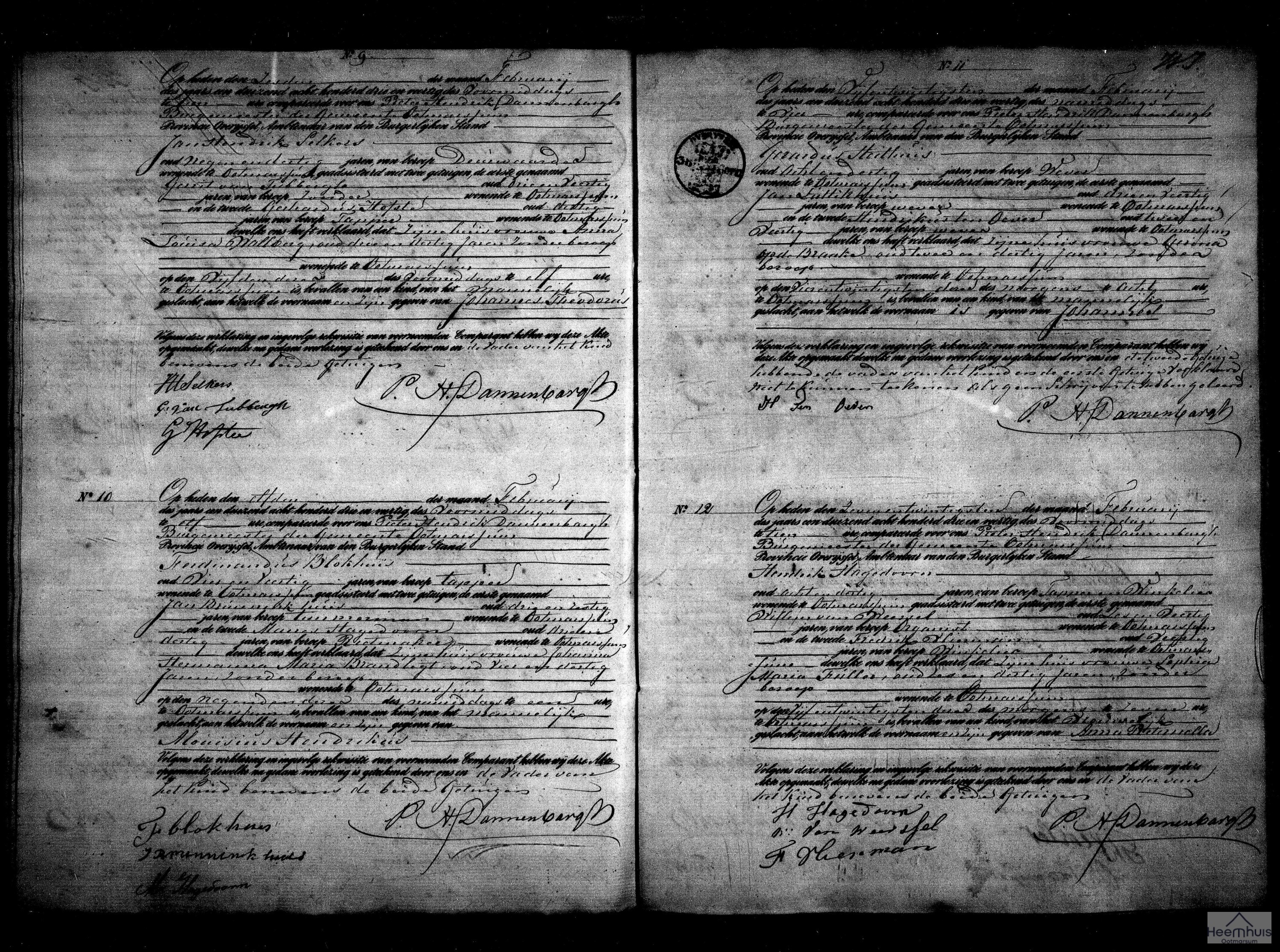 Geboorteakte van Johannes Heithuis Geboorteakte van Johannes Heithuis