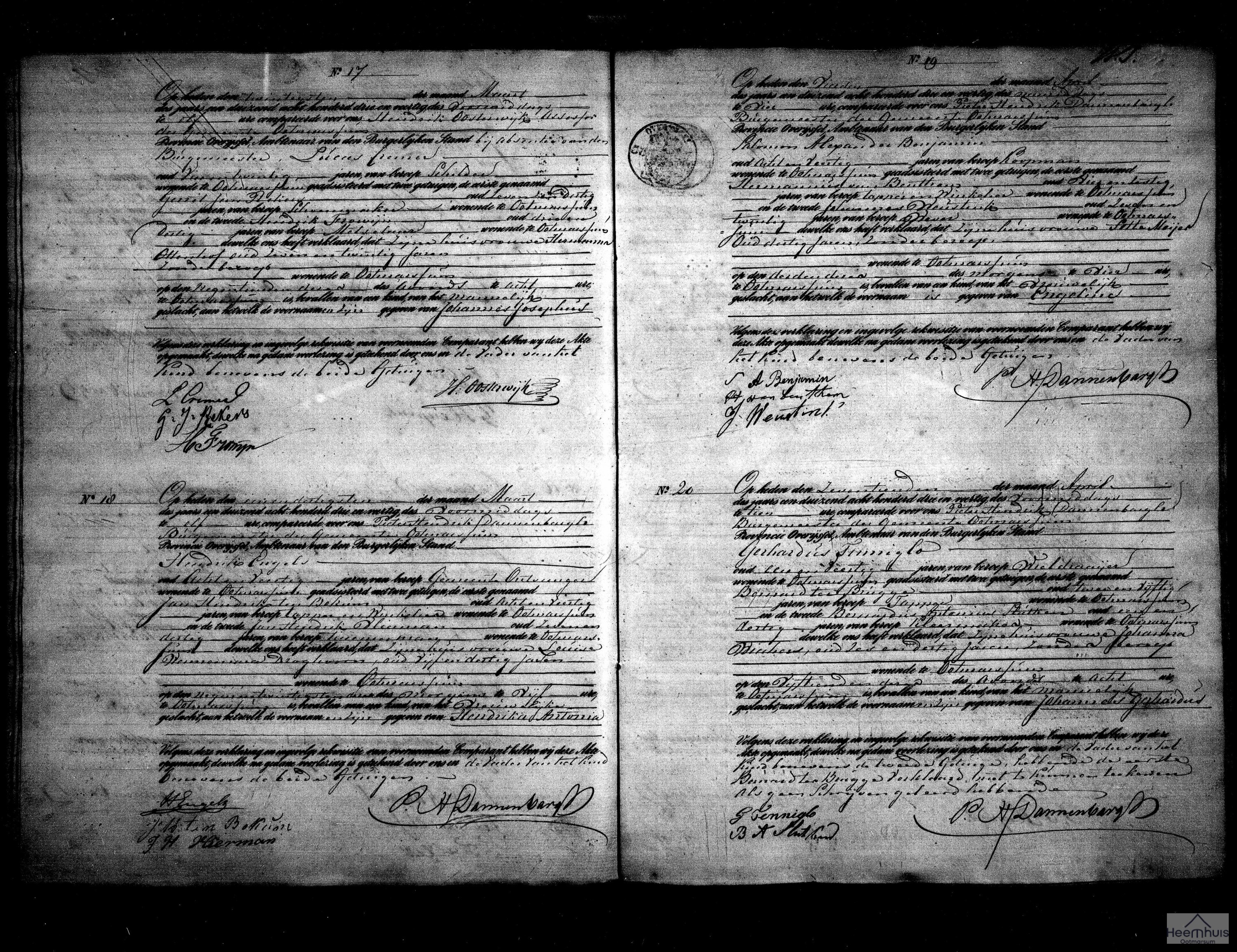 Geboorteakte van Johannes Gerhardus Tenniglo Geboorteakte van Johannes Gerhardus Tenniglo