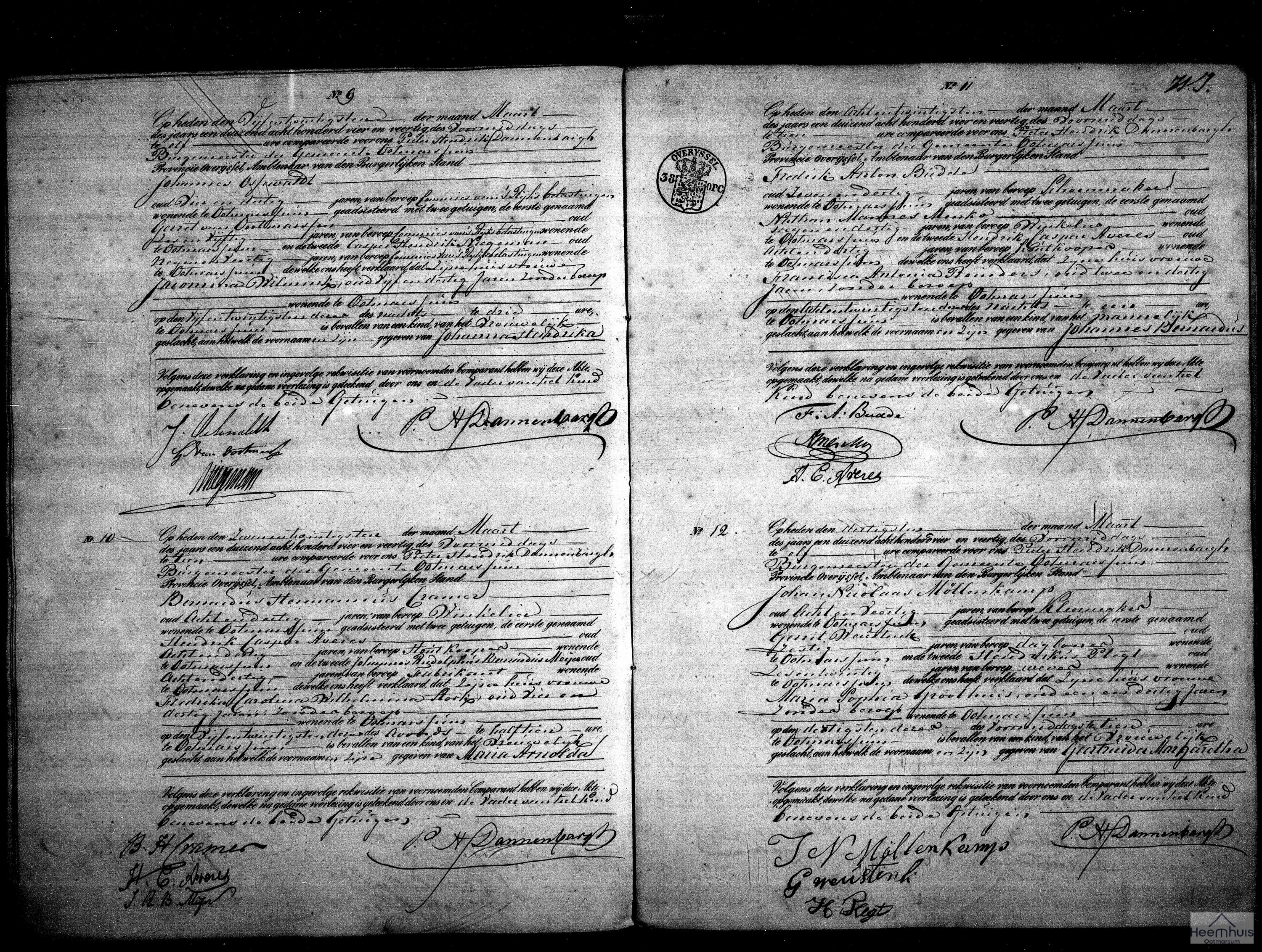 Geboorteakte van Johannes Bernardus Budde Geboorteakte van Johannes Bernardus Budde