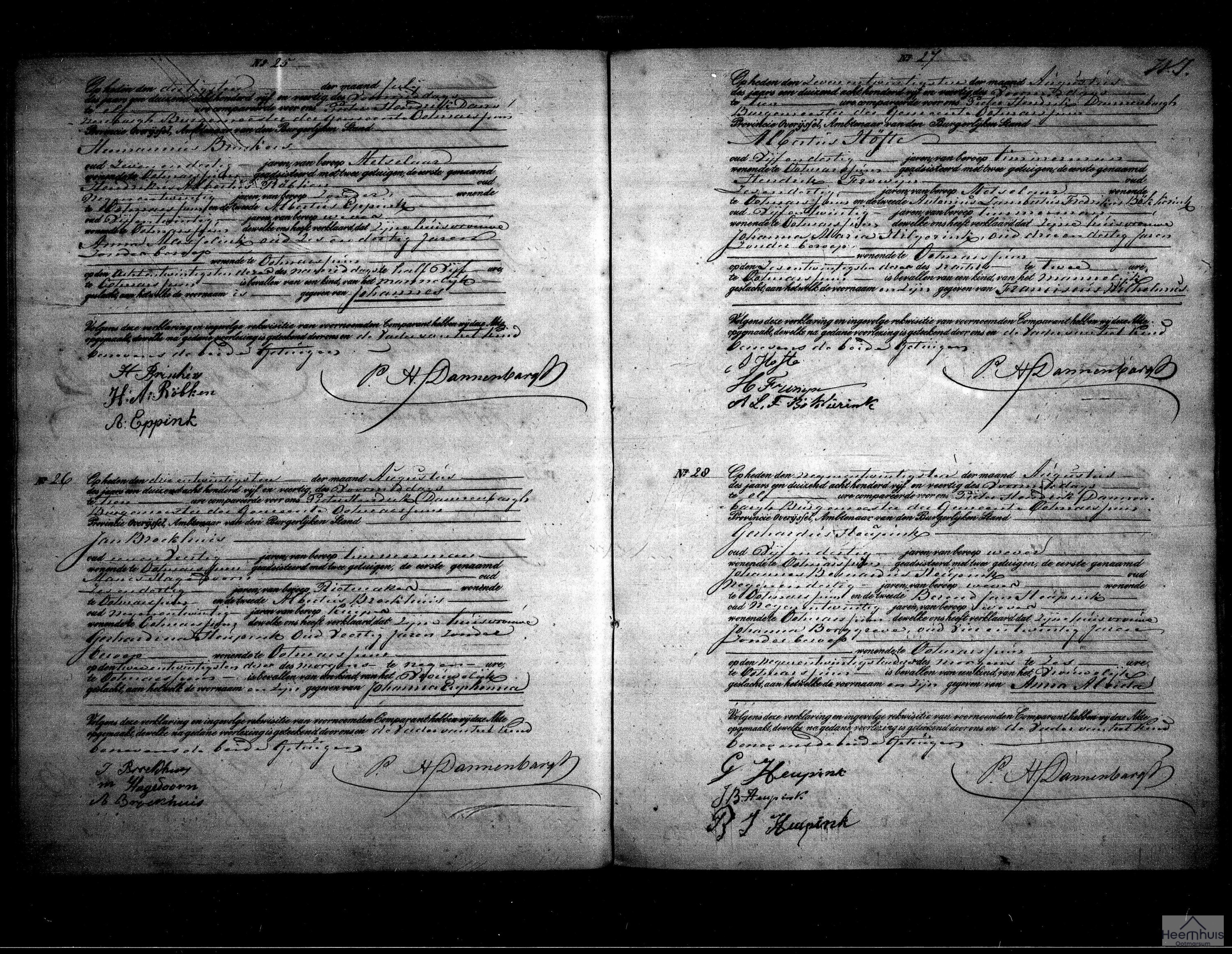 Geboorteakte van Johanna Euphemia Broekhuis