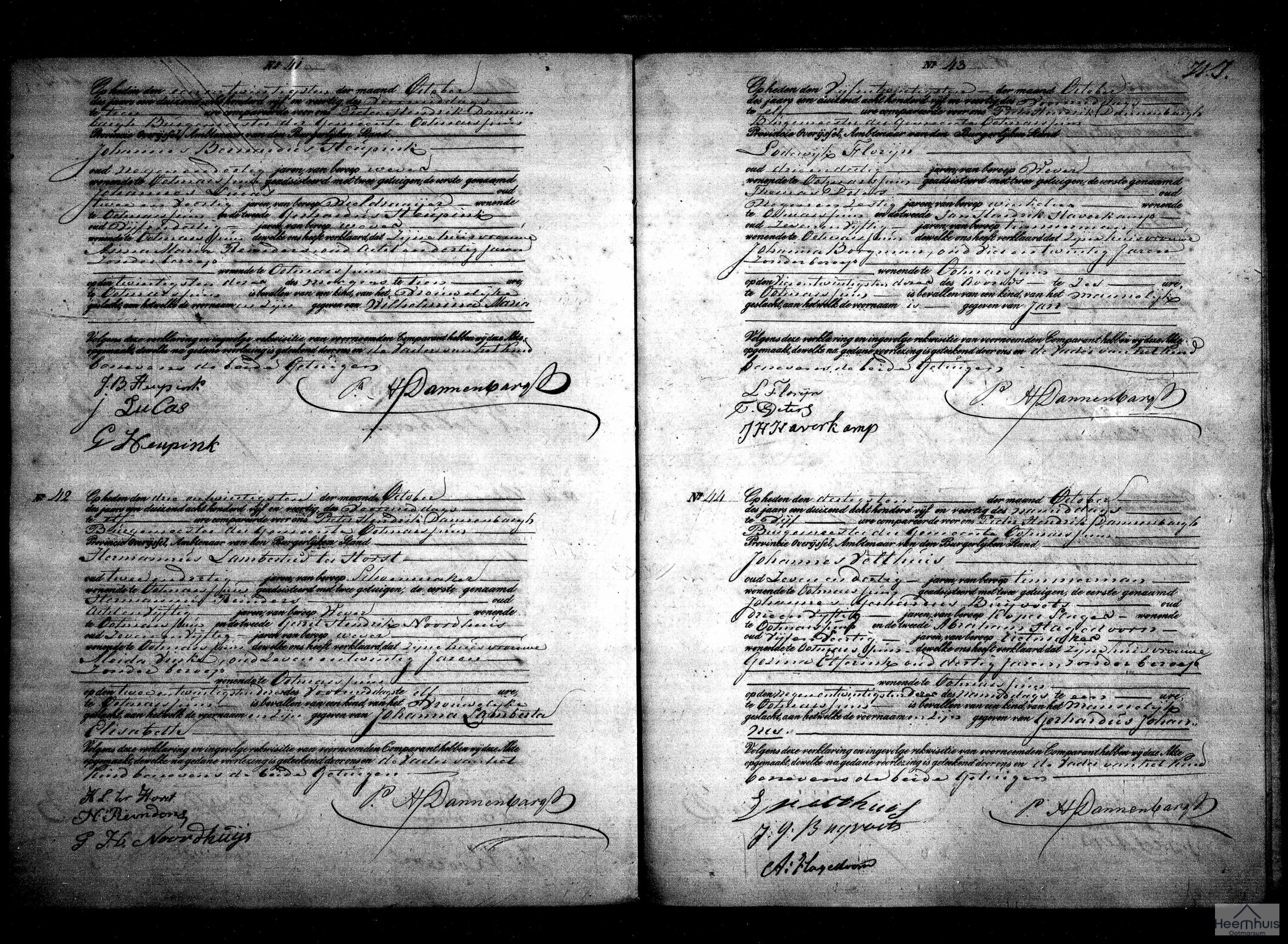 Geboorteakte van Johanna Lamberta Elisabeth ter Horst Geboorteakte van Johanna Lamberta Elisabeth ter Horst