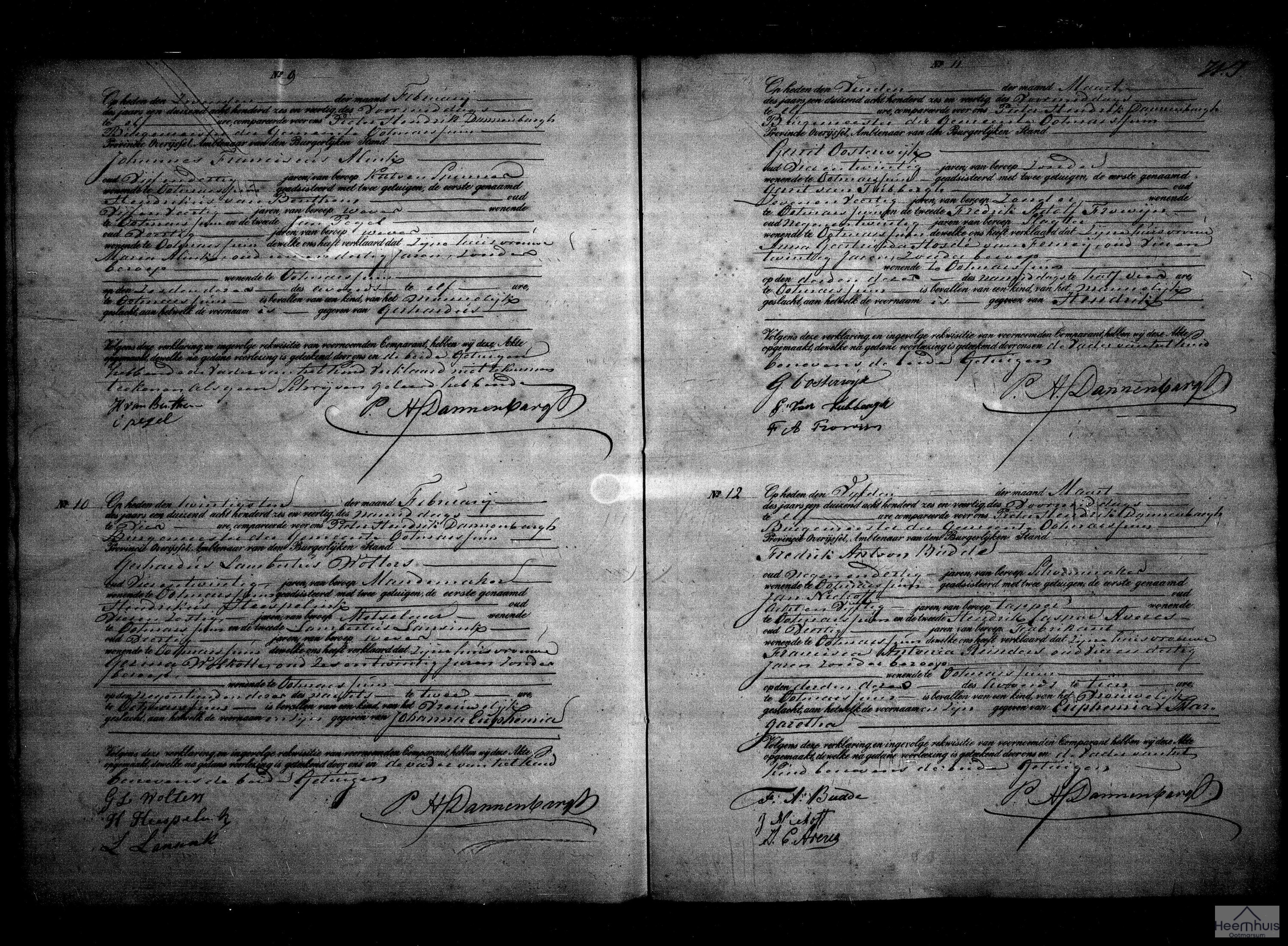 Geboorteakte van Hendrik Oosterwijk Geboorteakte van Hendrik Oosterwijk