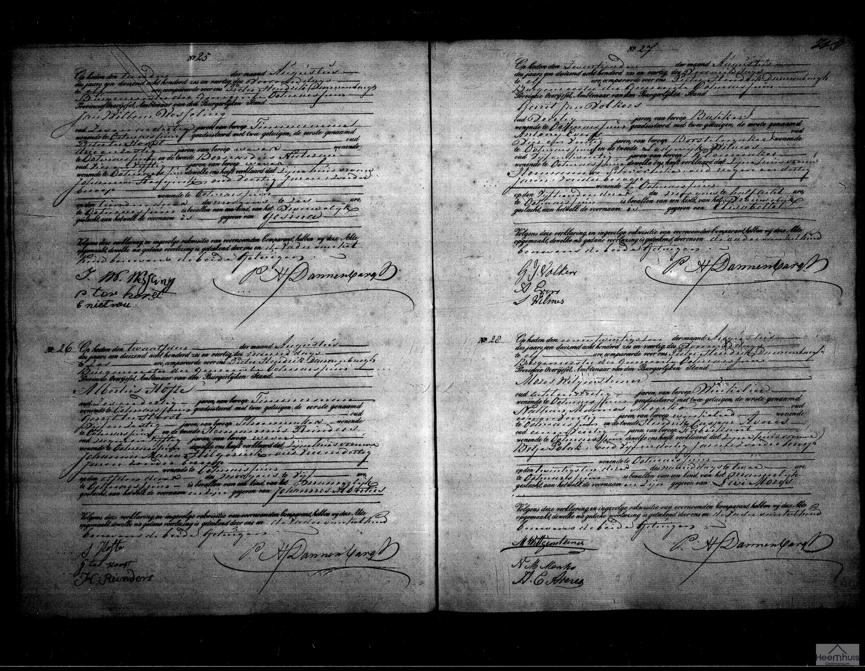 Geboorteakte van Johannes Albertus Höfte Geboorteakte van Johannes Albertus Höfte