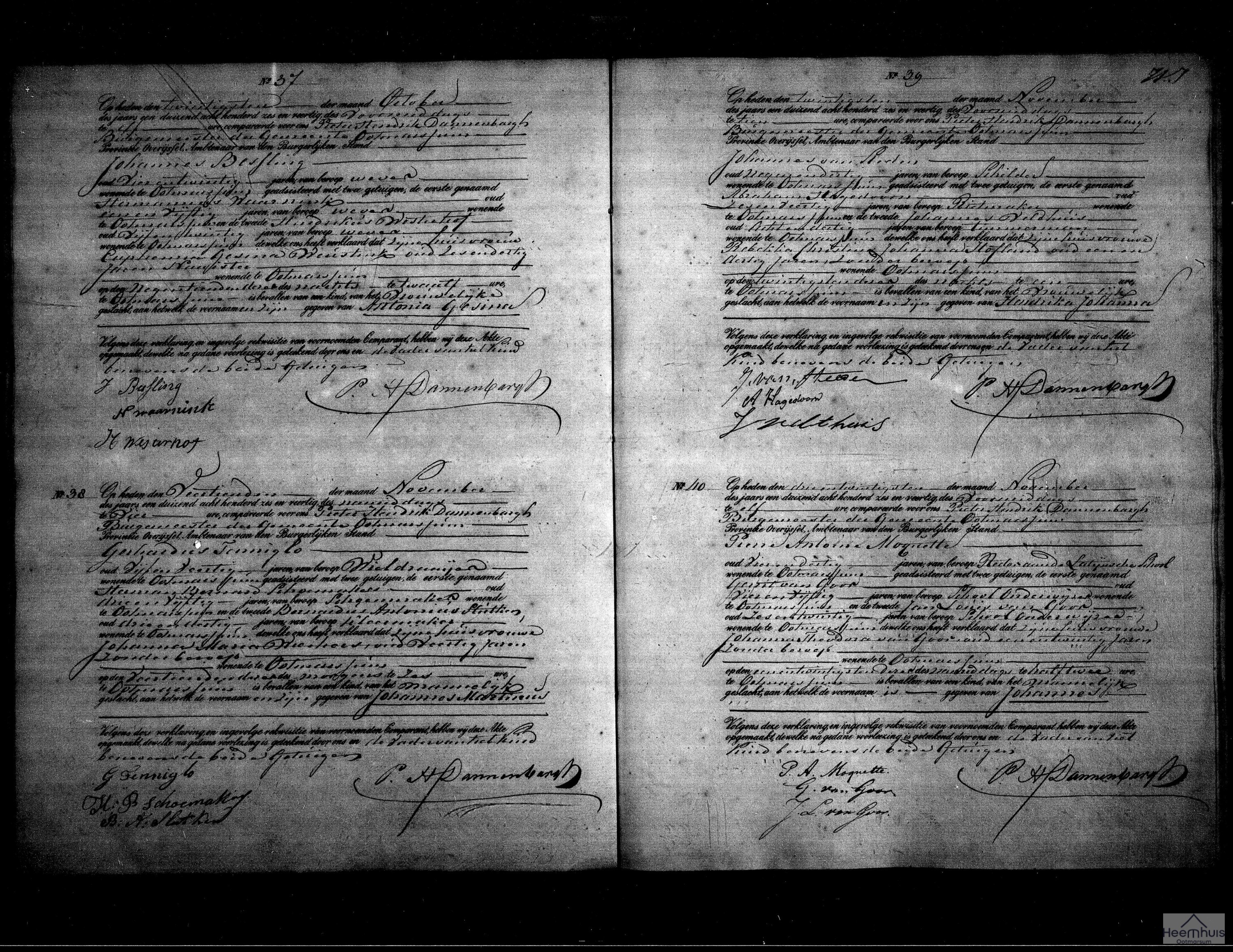 Geboorteakte van Johannes Martinus Tenniglo Geboorteakte van Johannes Martinus Tenniglo