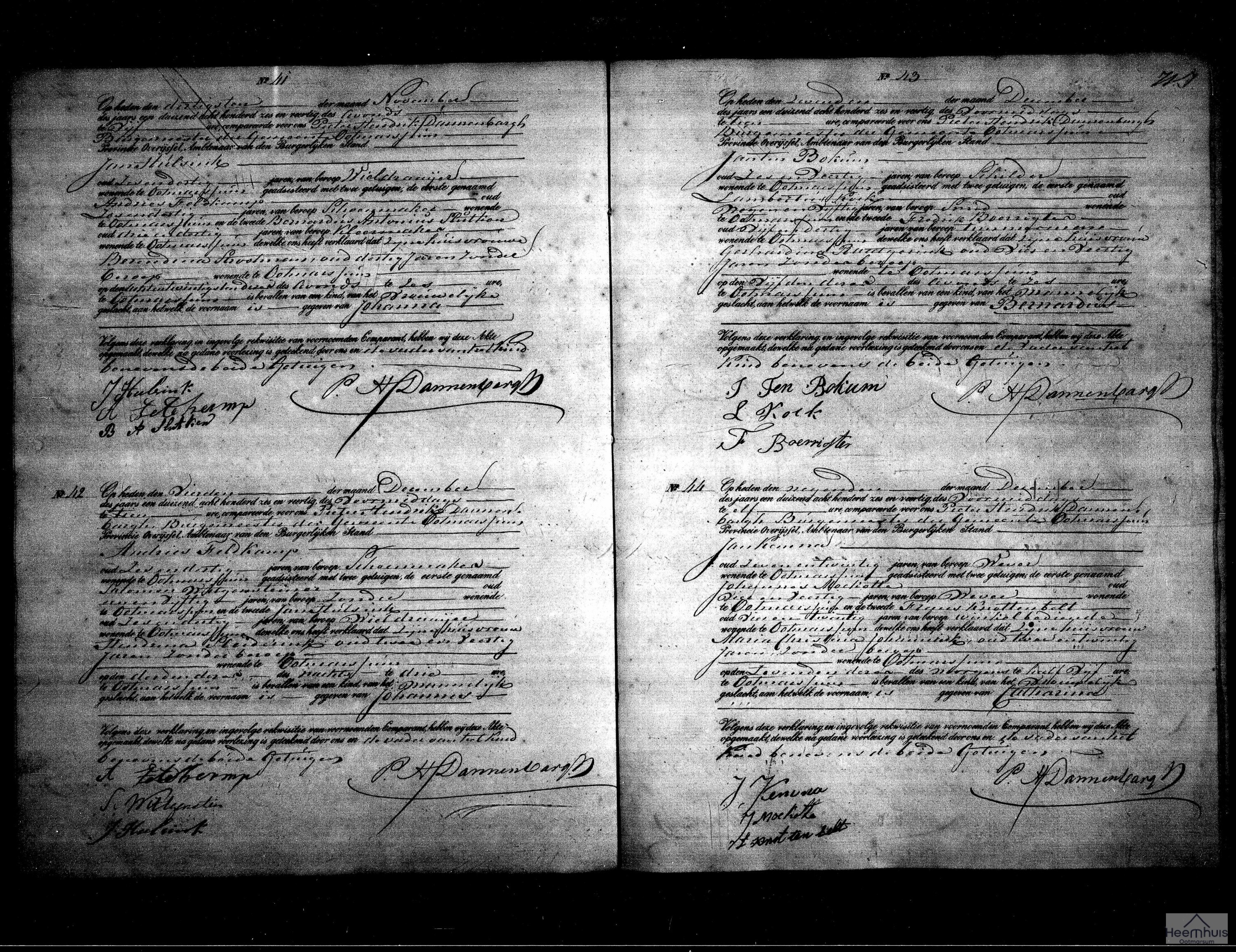 Geboorteakte van Johanna Hulsink