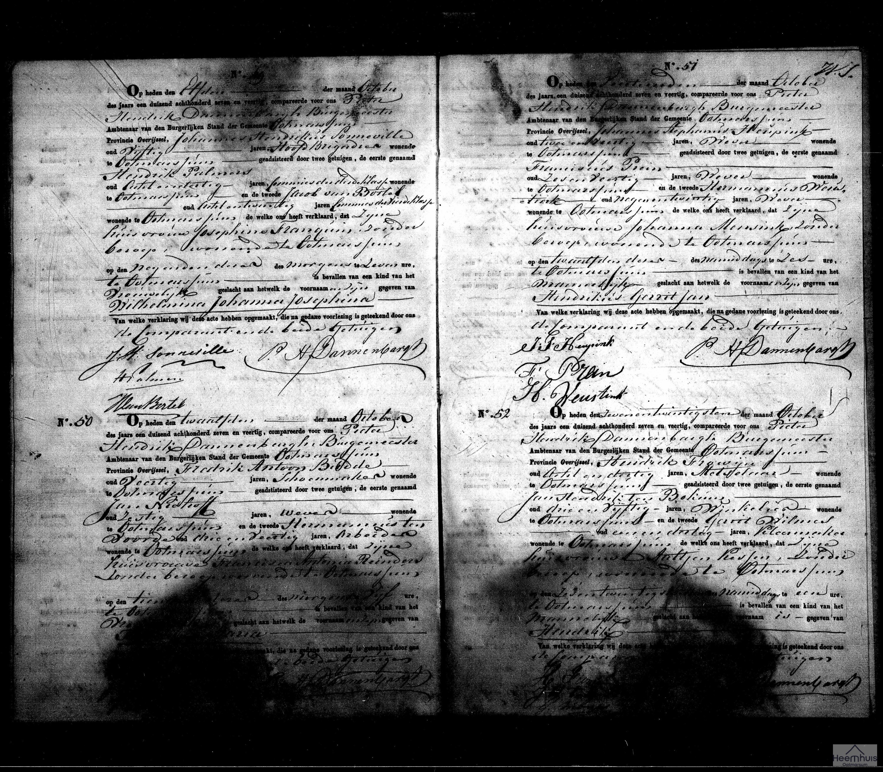 Geboorteakte van Hendrikus Gerrit Jan Heupink