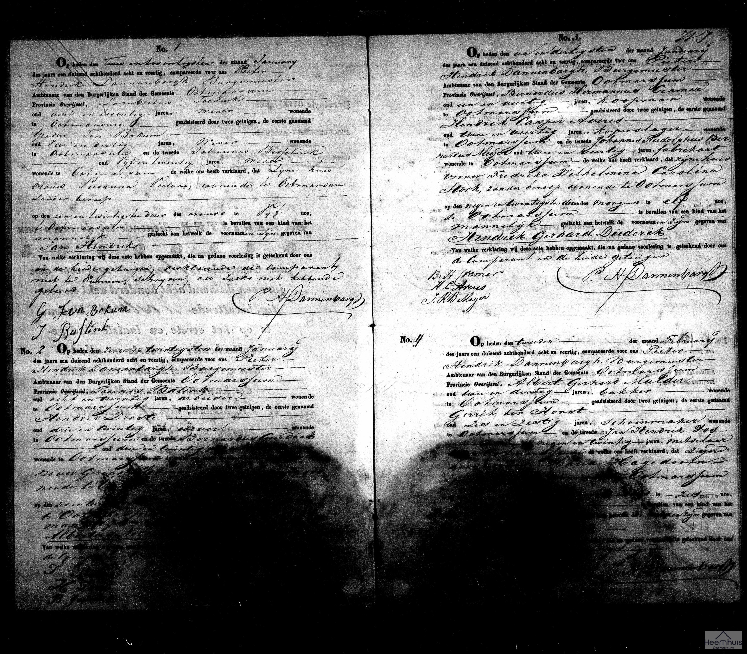 Geboorteakte van Albertus Nicolaas Batink Geboorteakte van Albertus Nicolaas Batink