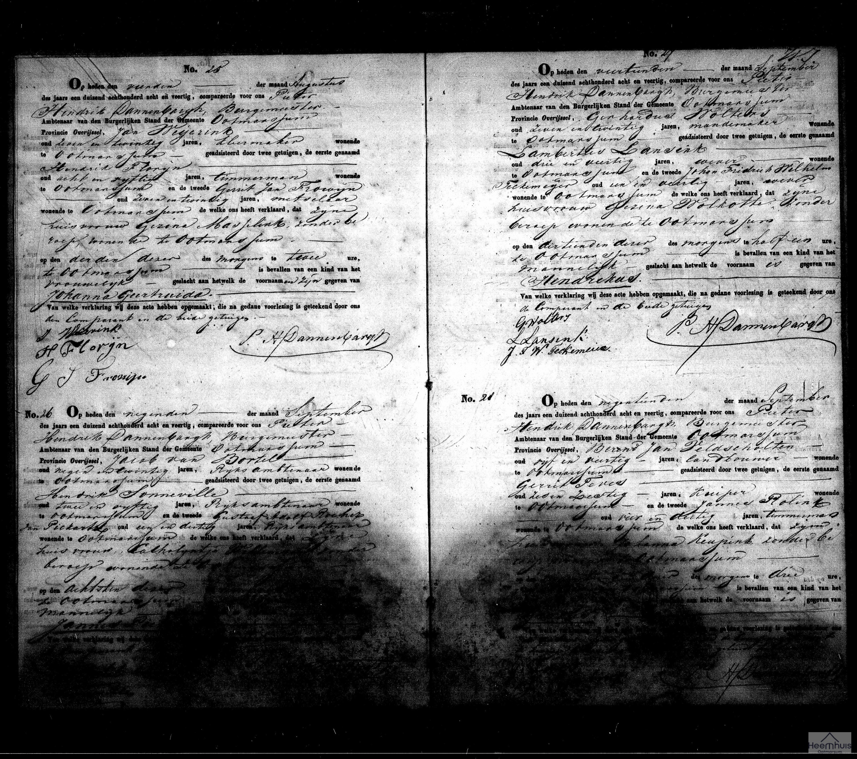 Geboorteakte van Johanna Geertruida Weijerink