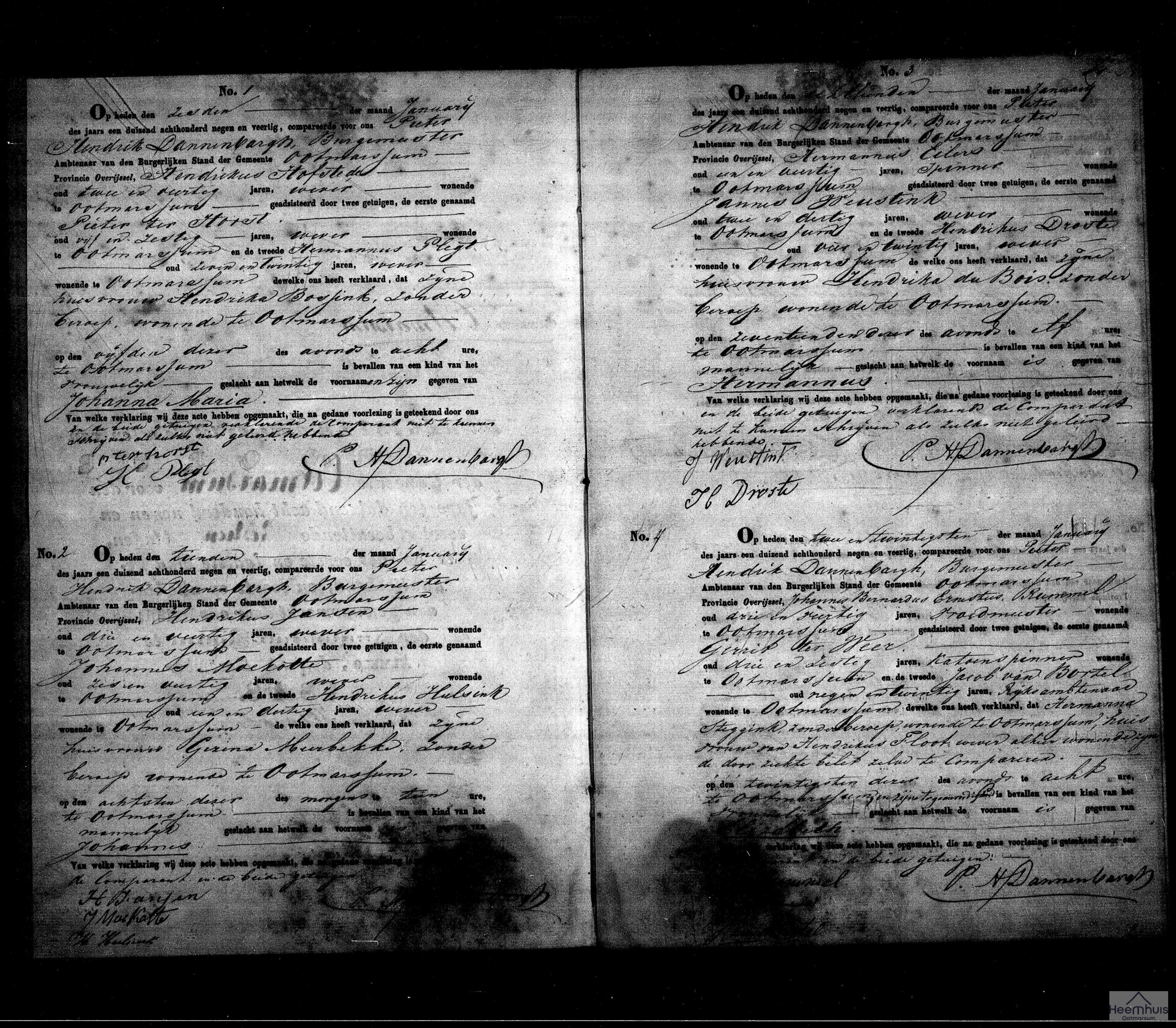 Geboorteakte van Johanna Maria Hofstede Geboorteakte van Johanna Maria Hofstede