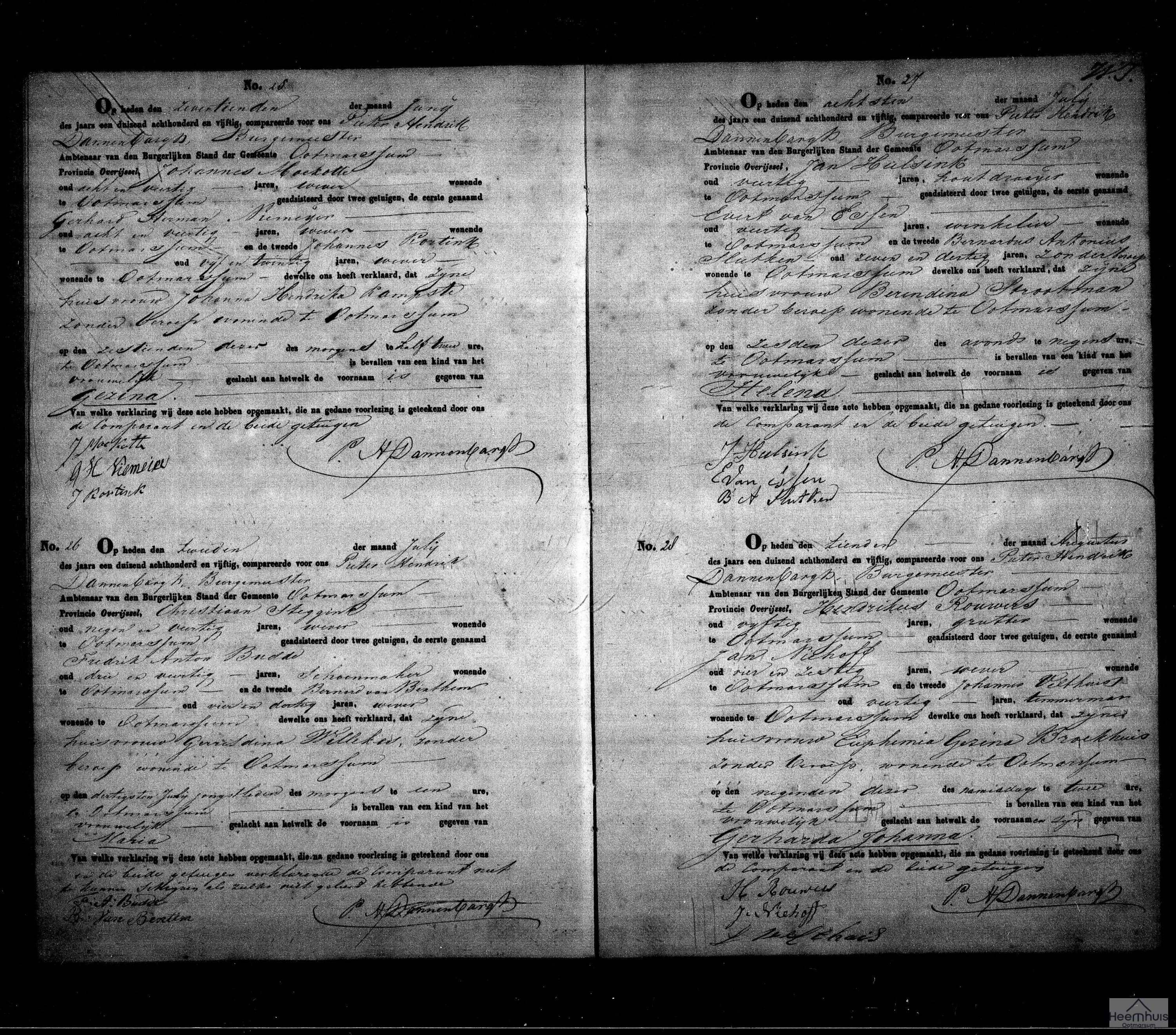 Geboorteakte van Maria Steggink Geboorteakte van Maria Steggink