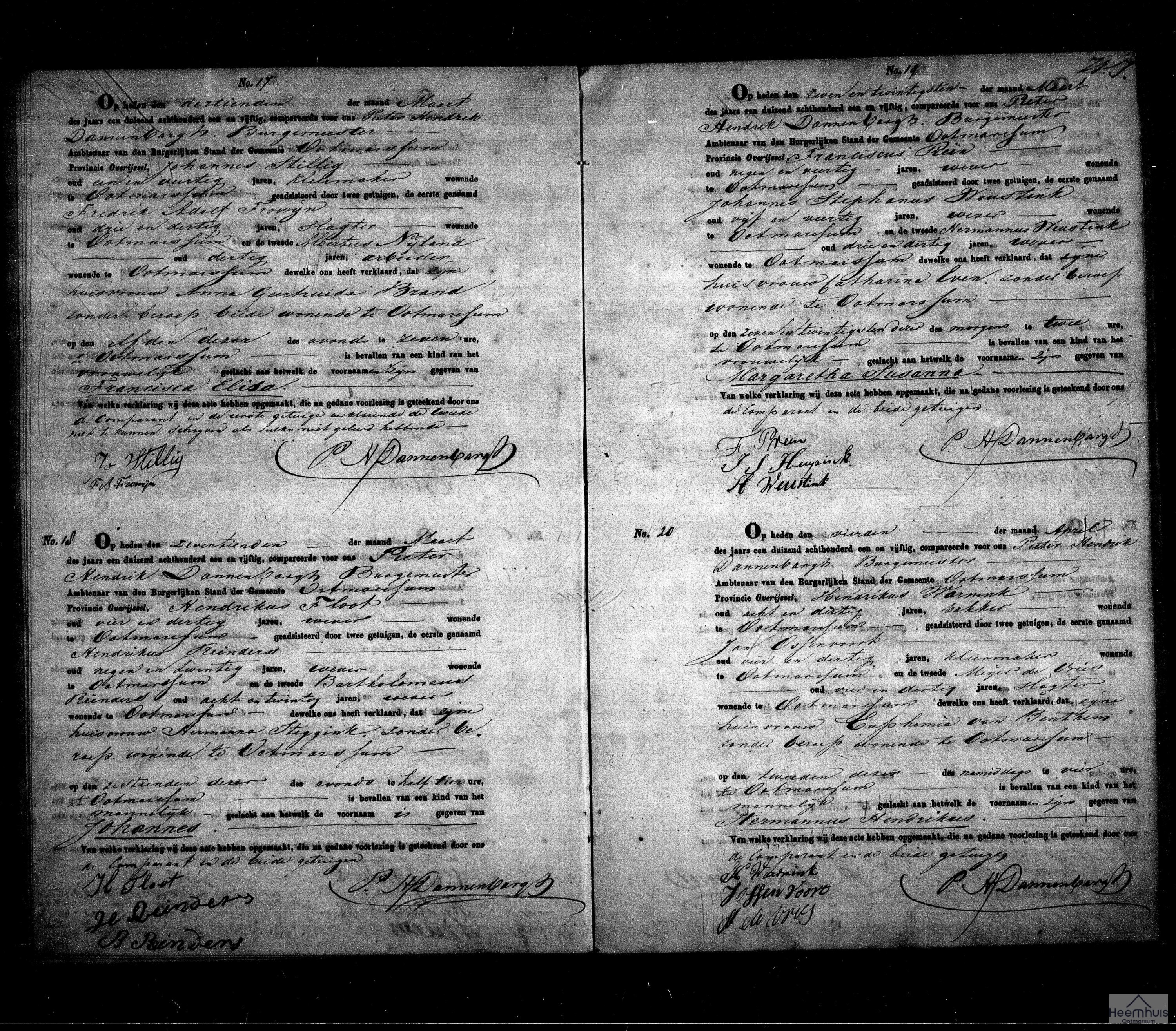 Geboorteakte van Francisca Elisa Stillig Geboorteakte van Francisca Elisa Stillig