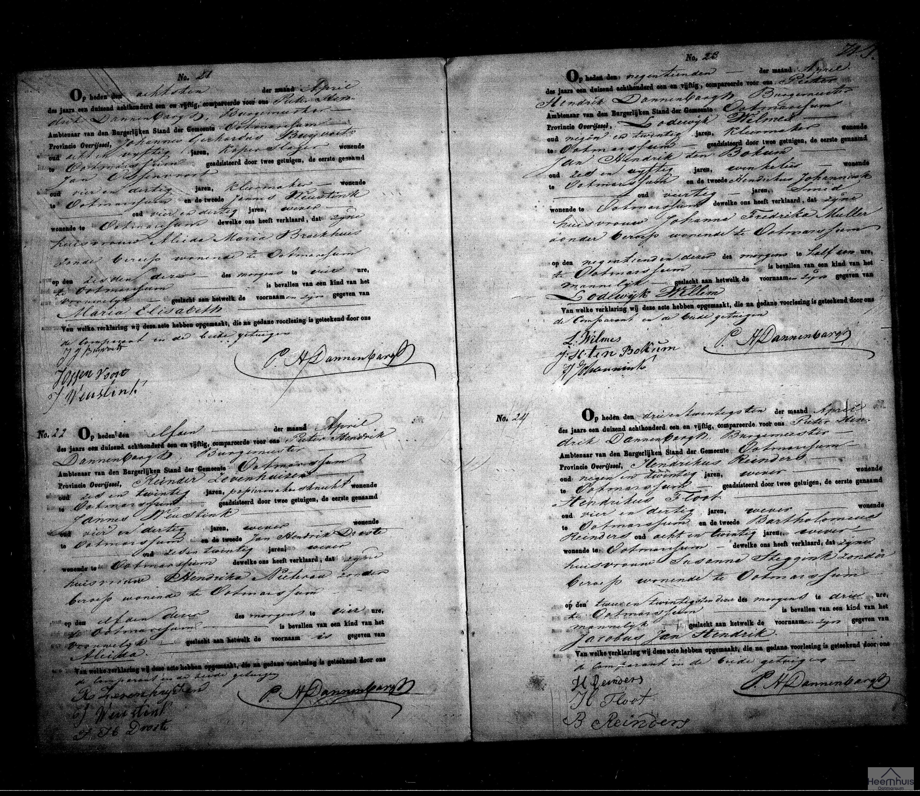 Geboorteakte van Maria Elisabeth Buijvoets