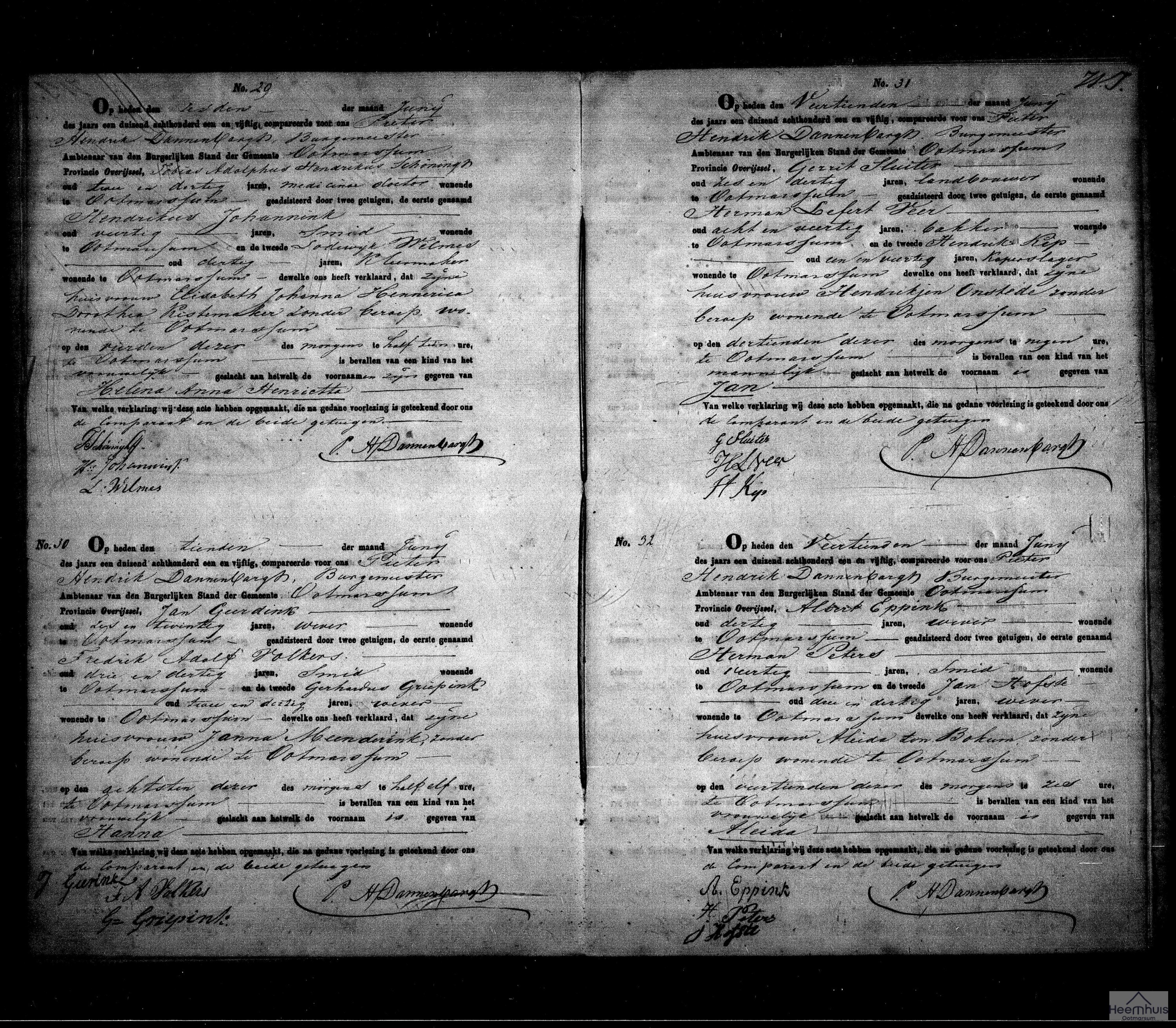 Geboorteakte van Hanna Geerdink