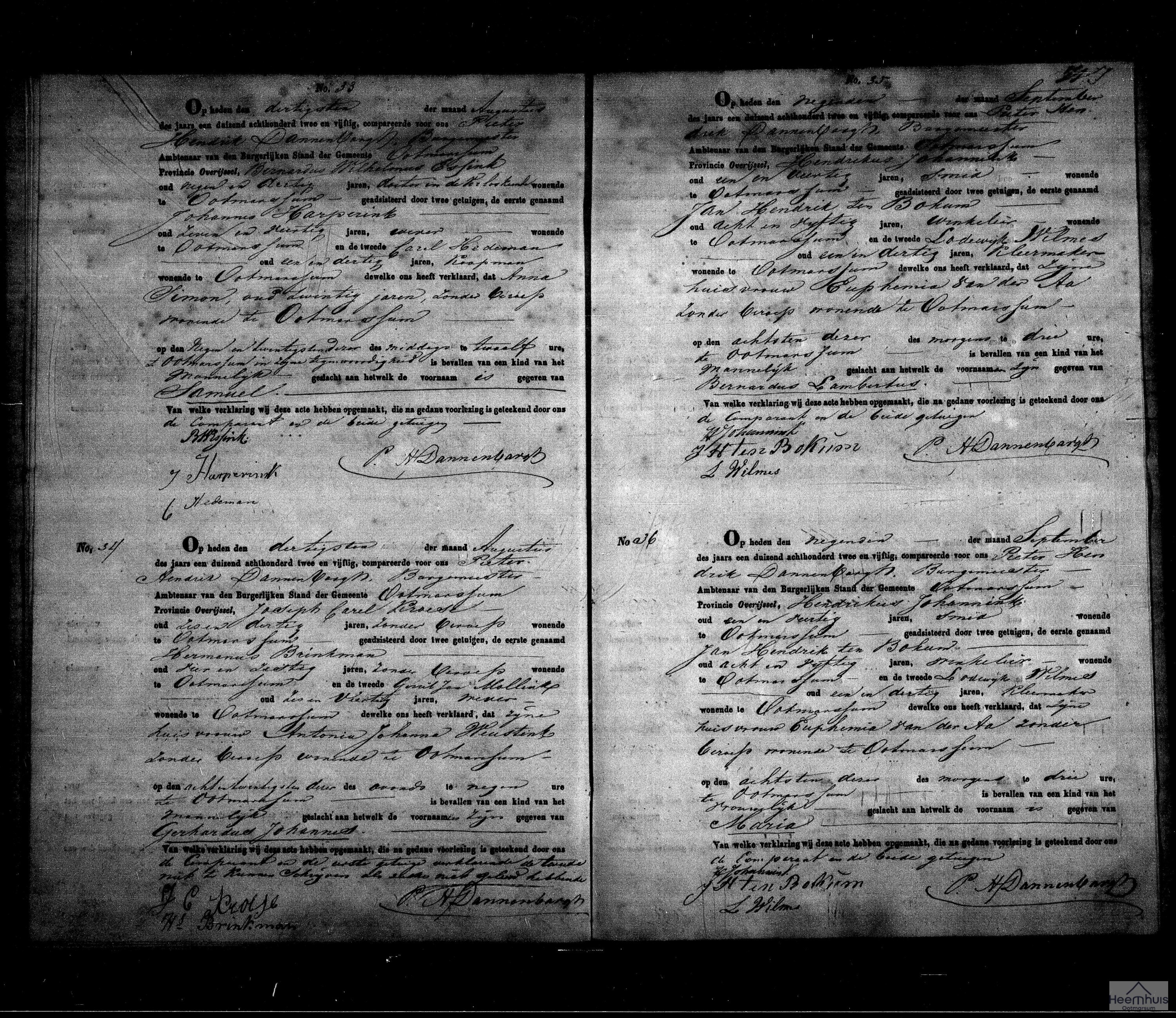 Geboorteakte van Gerhardus Johannes Kroese