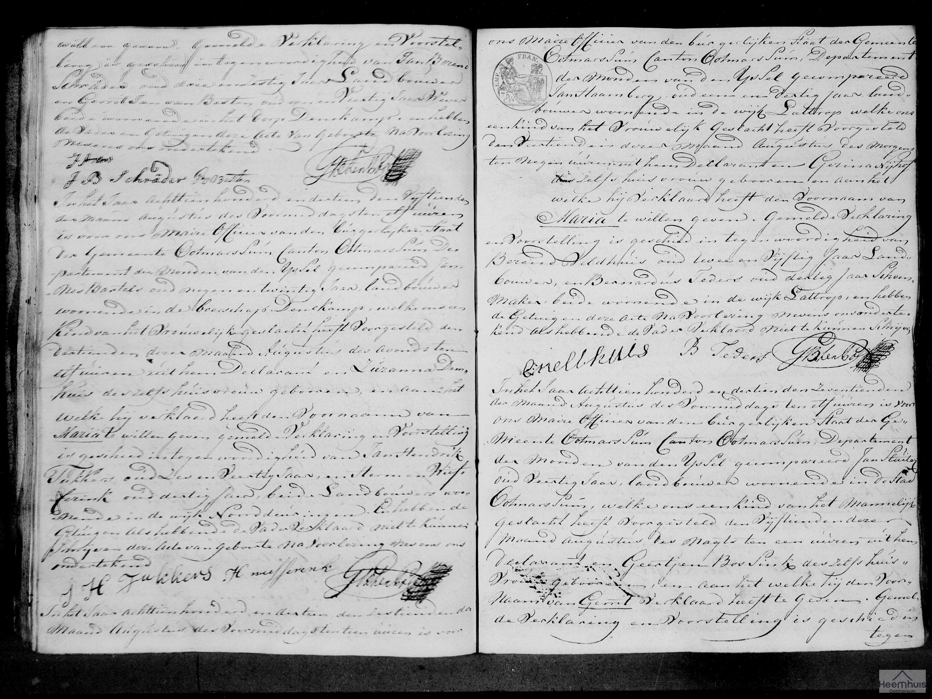 Geboorteakte van Gerrit Sluiter