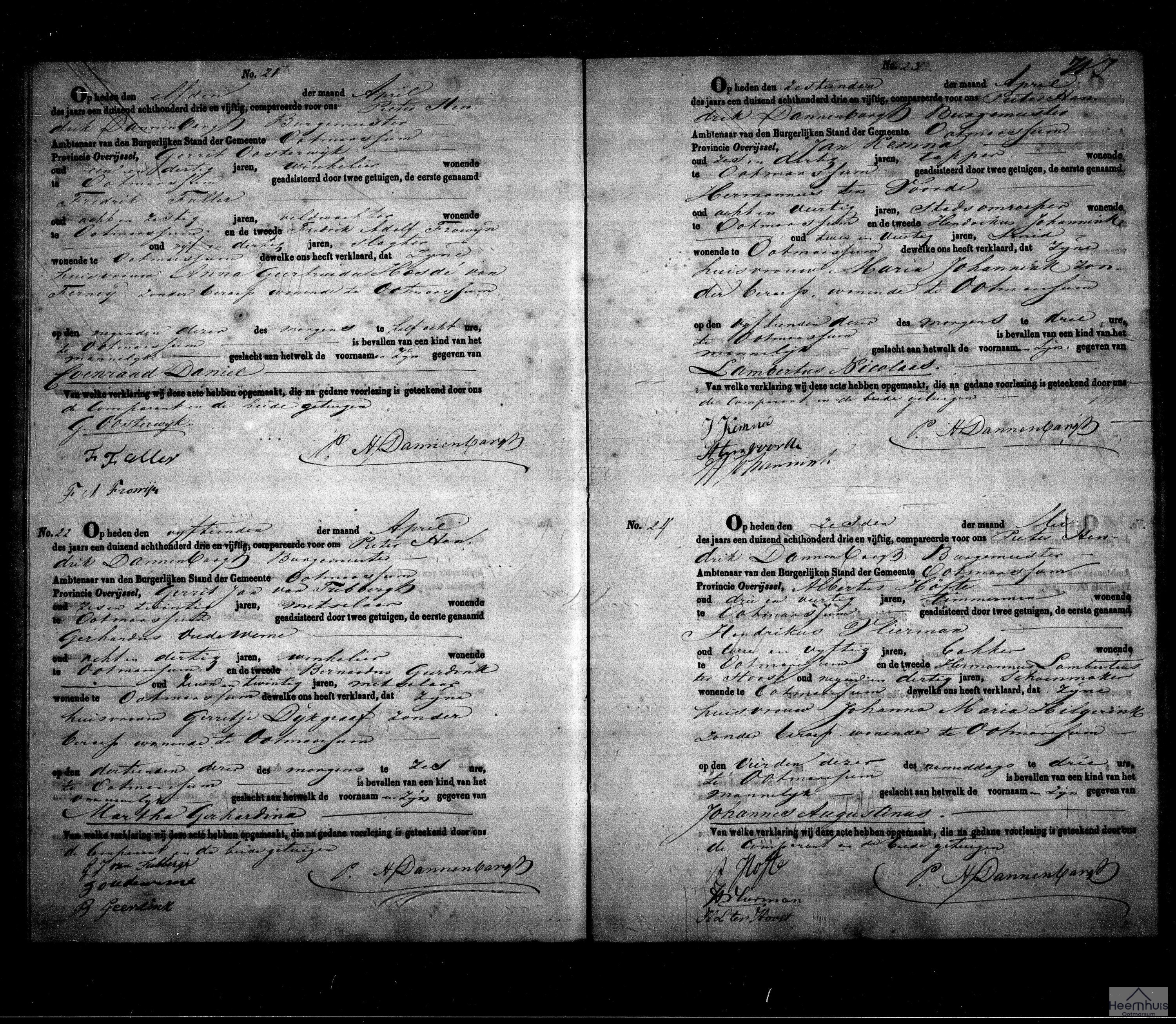 Geboorteakte van Martha Gerhardina van Tubbergh Geboorteakte van Martha Gerhardina van Tubbergh