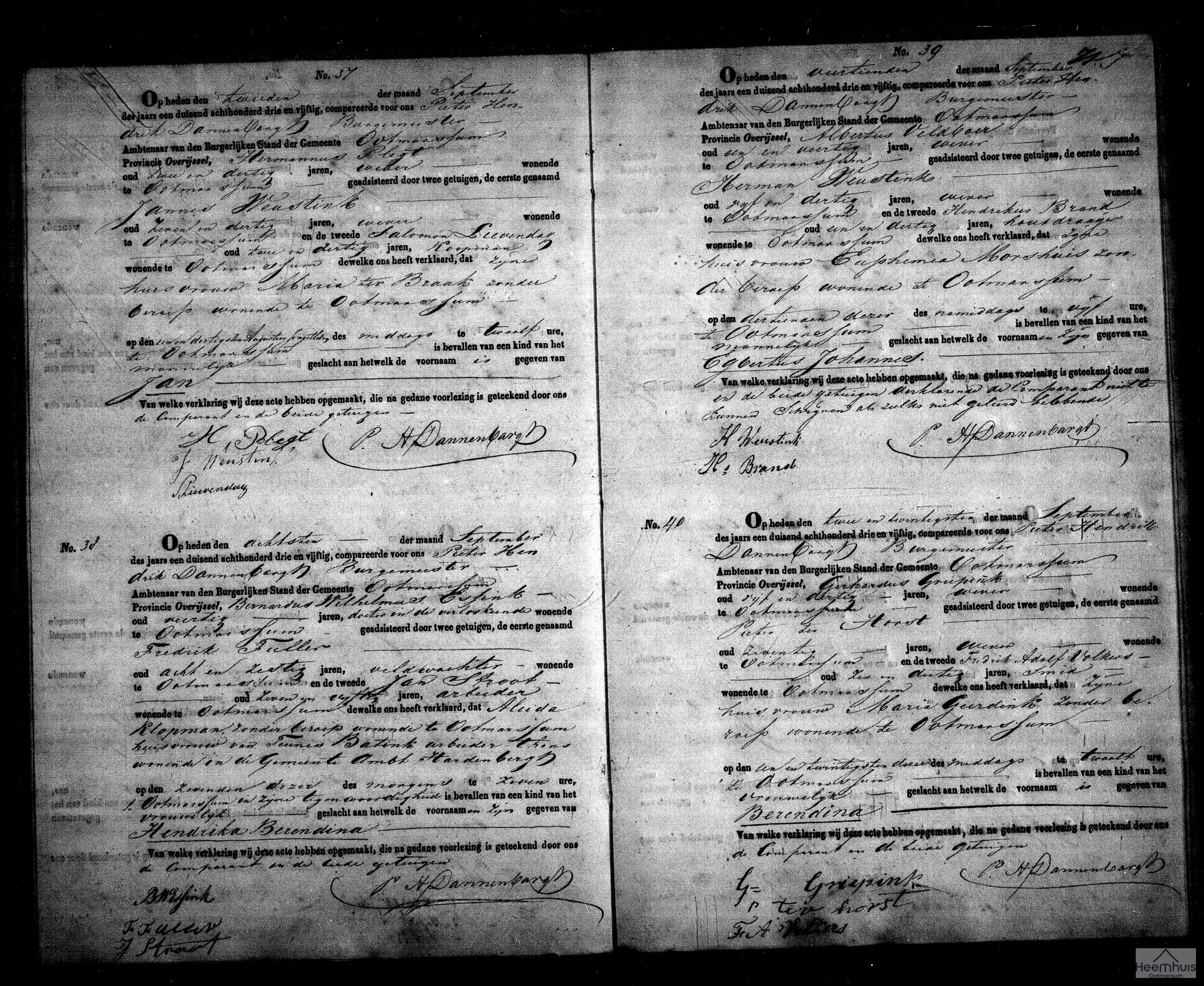 Geboorteakte van Egbertus Johannes Veldboer Geboorteakte van Egbertus Johannes Veldboer