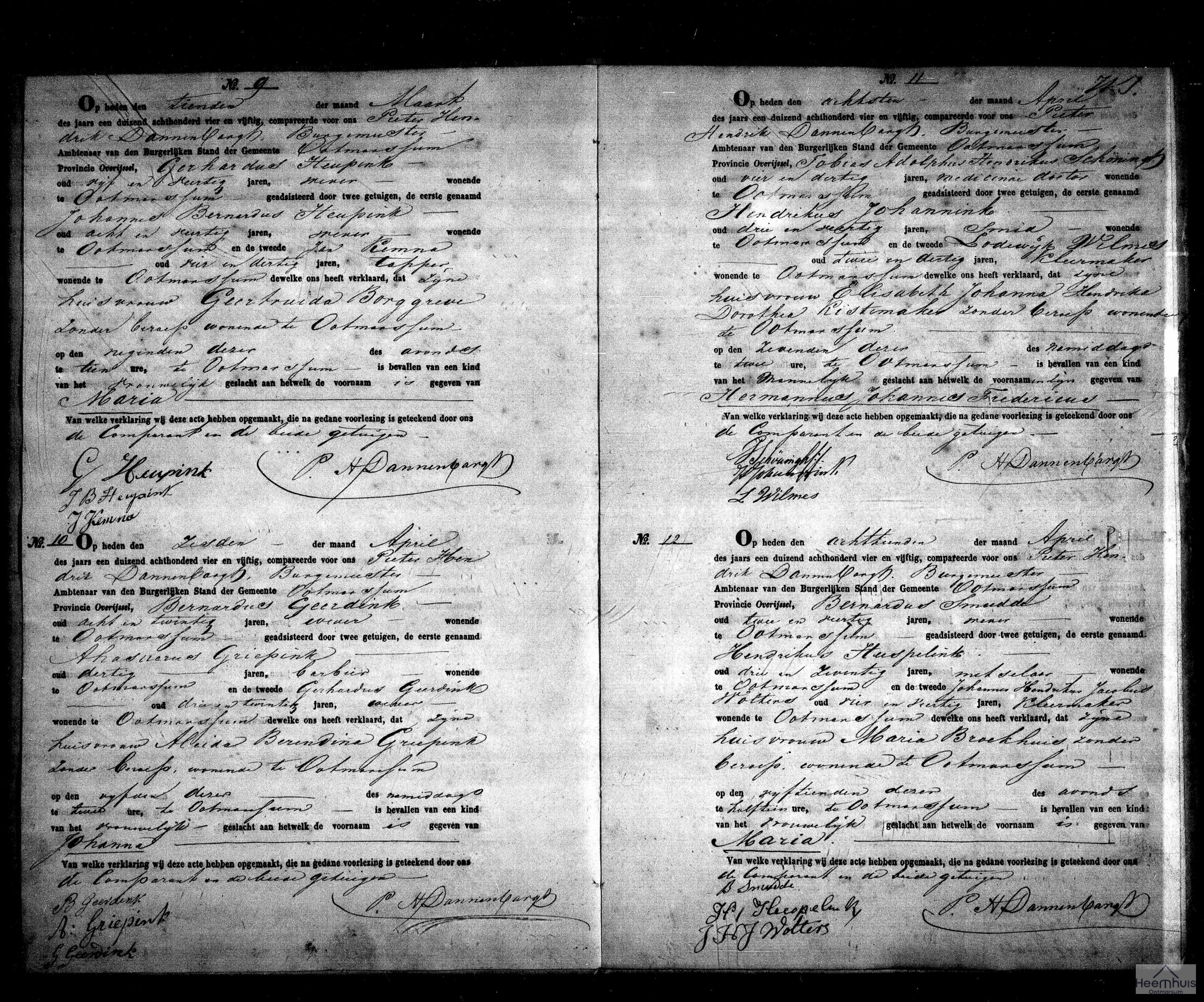 Geboorteakte van Maria Johanna Smudde