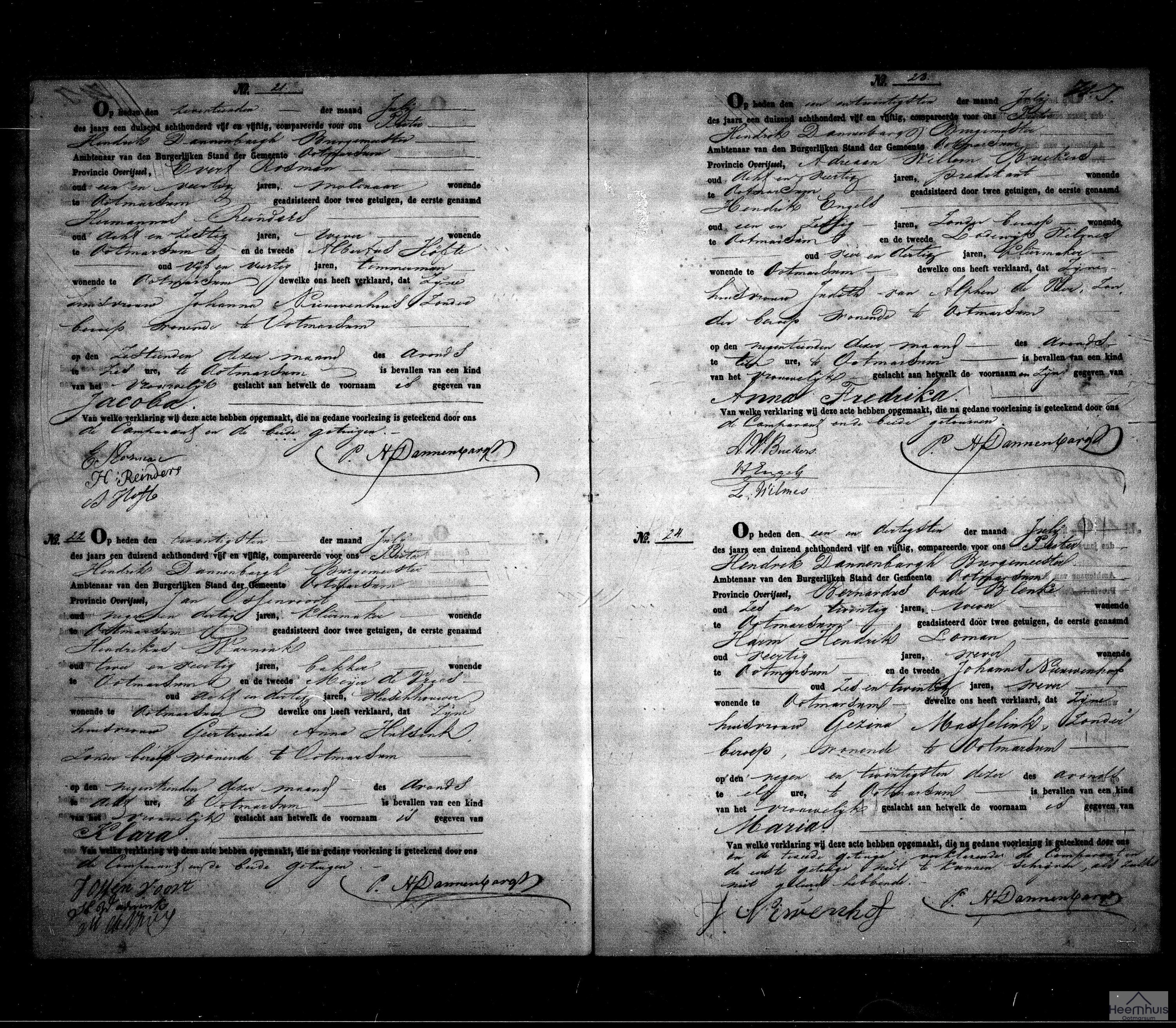 Geboorteakte van Jacoba Rosman Geboorteakte van Jacoba Rosman