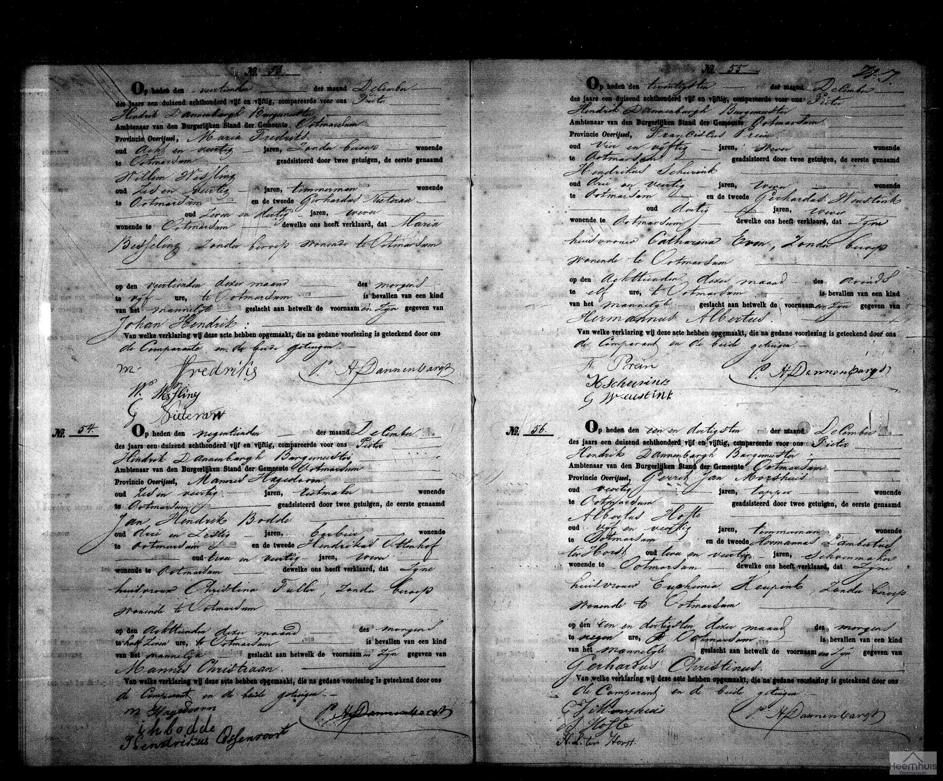 Geboorteakte van Hermannus Albertus Prein