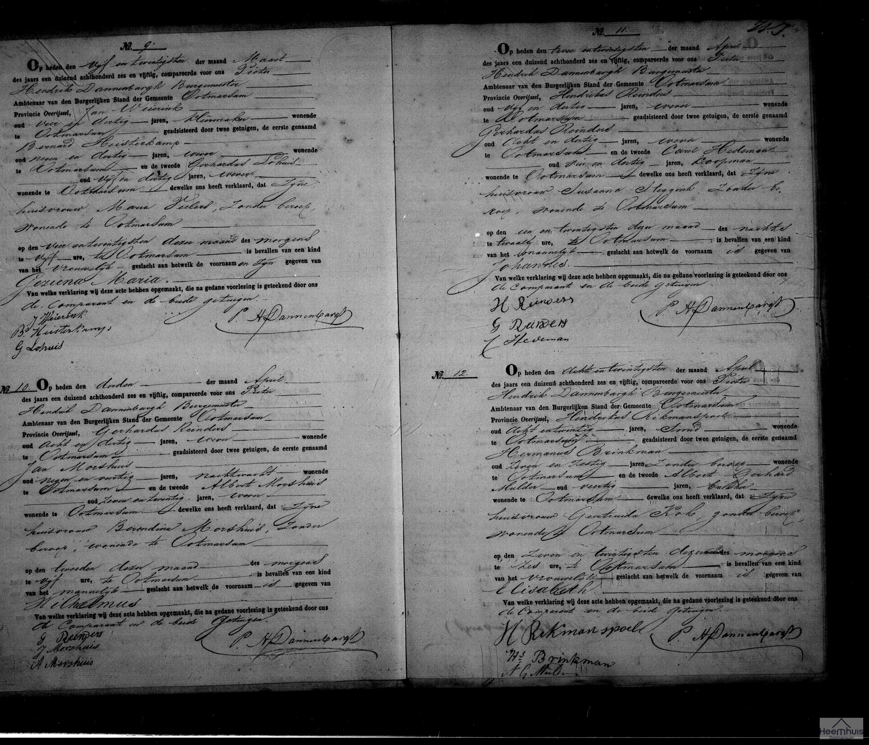 Geboorteakte van Geziena Maria Weierink Geboorteakte van Geziena Maria Weierink