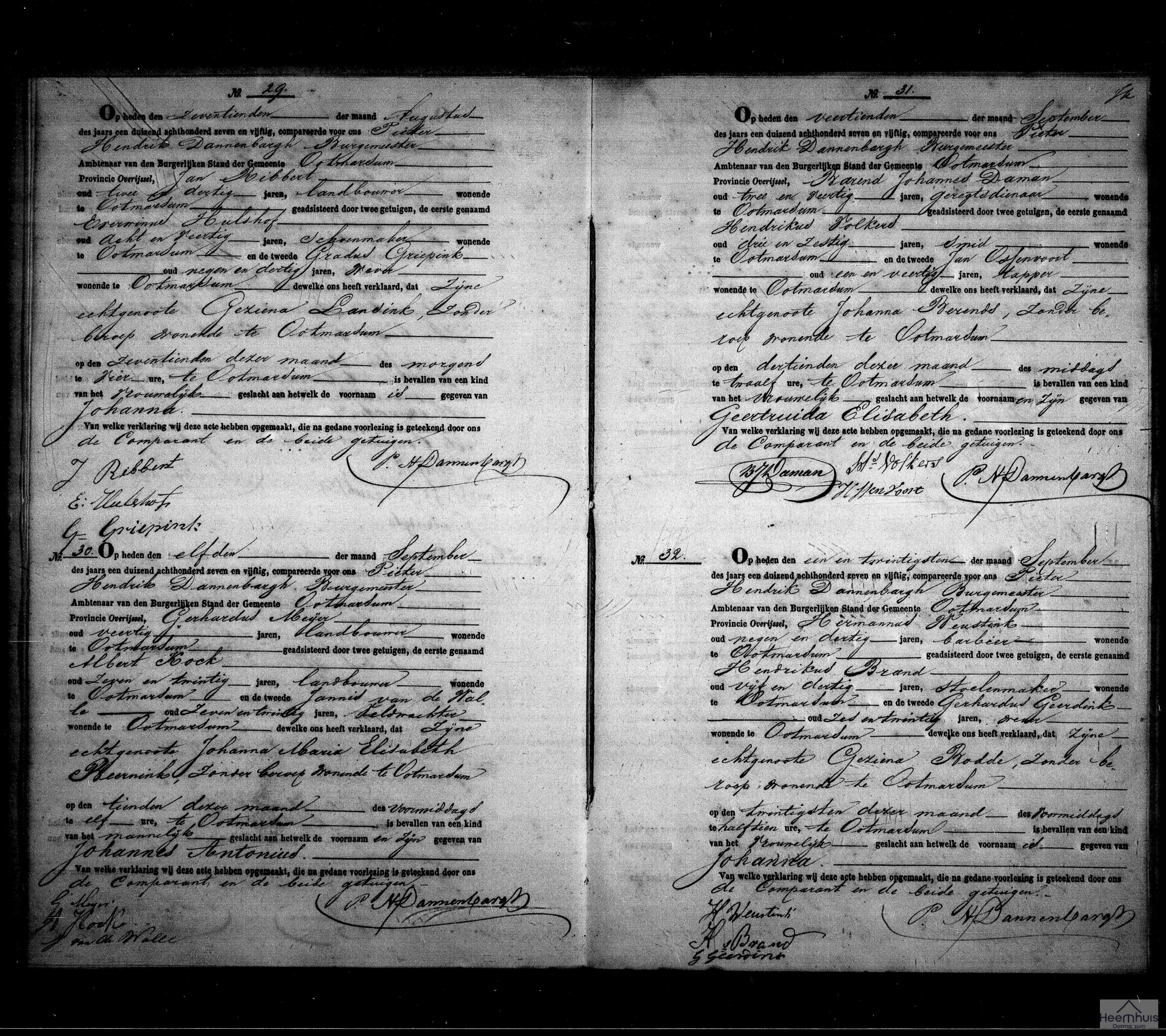 Geboorteakte van Johanna Weustink Geboorteakte van Johanna Weustink