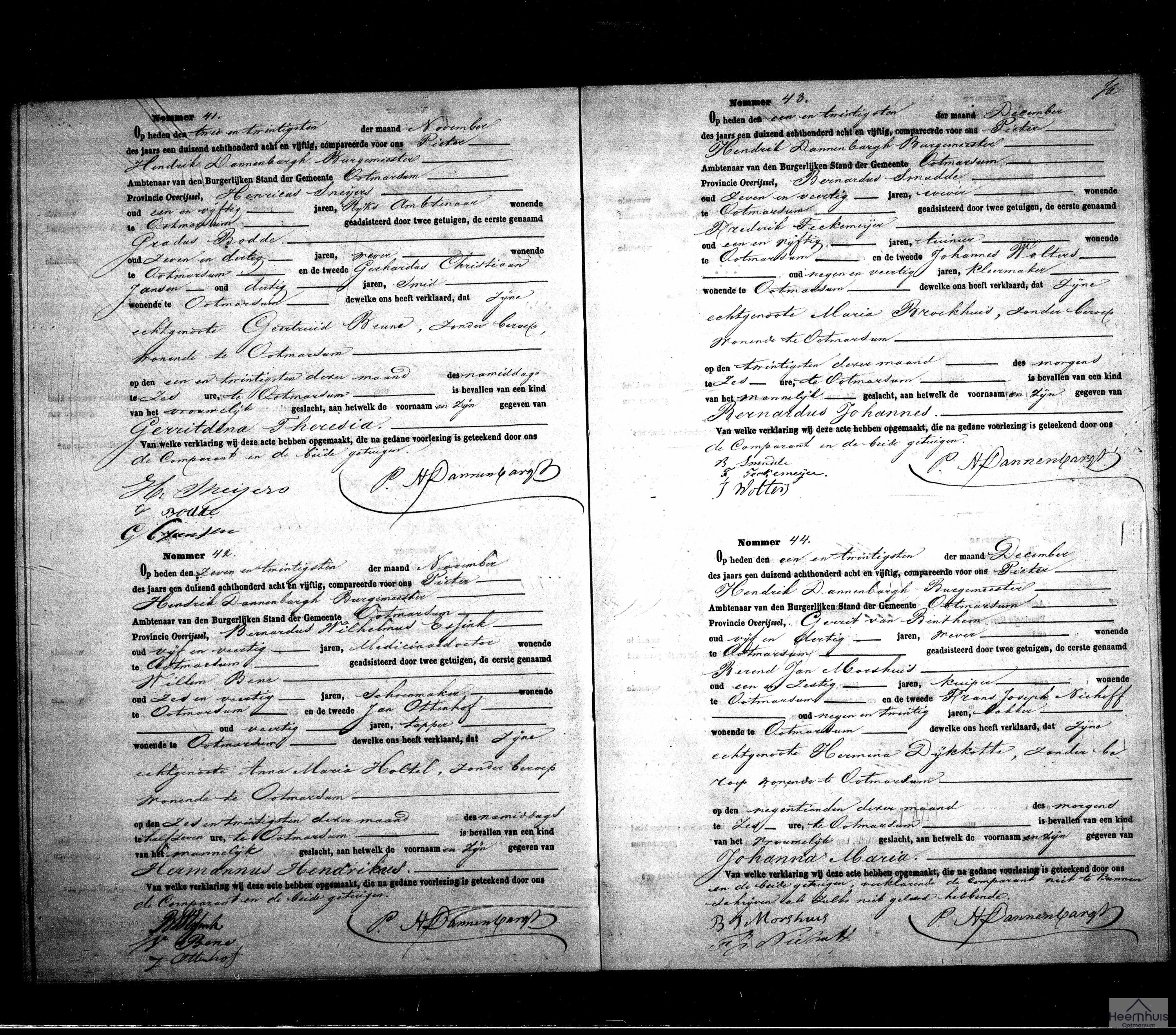 Geboorteakte van Gerritdina Theresia Sneijers Geboorteakte van Gerritdina Theresia Sneijers