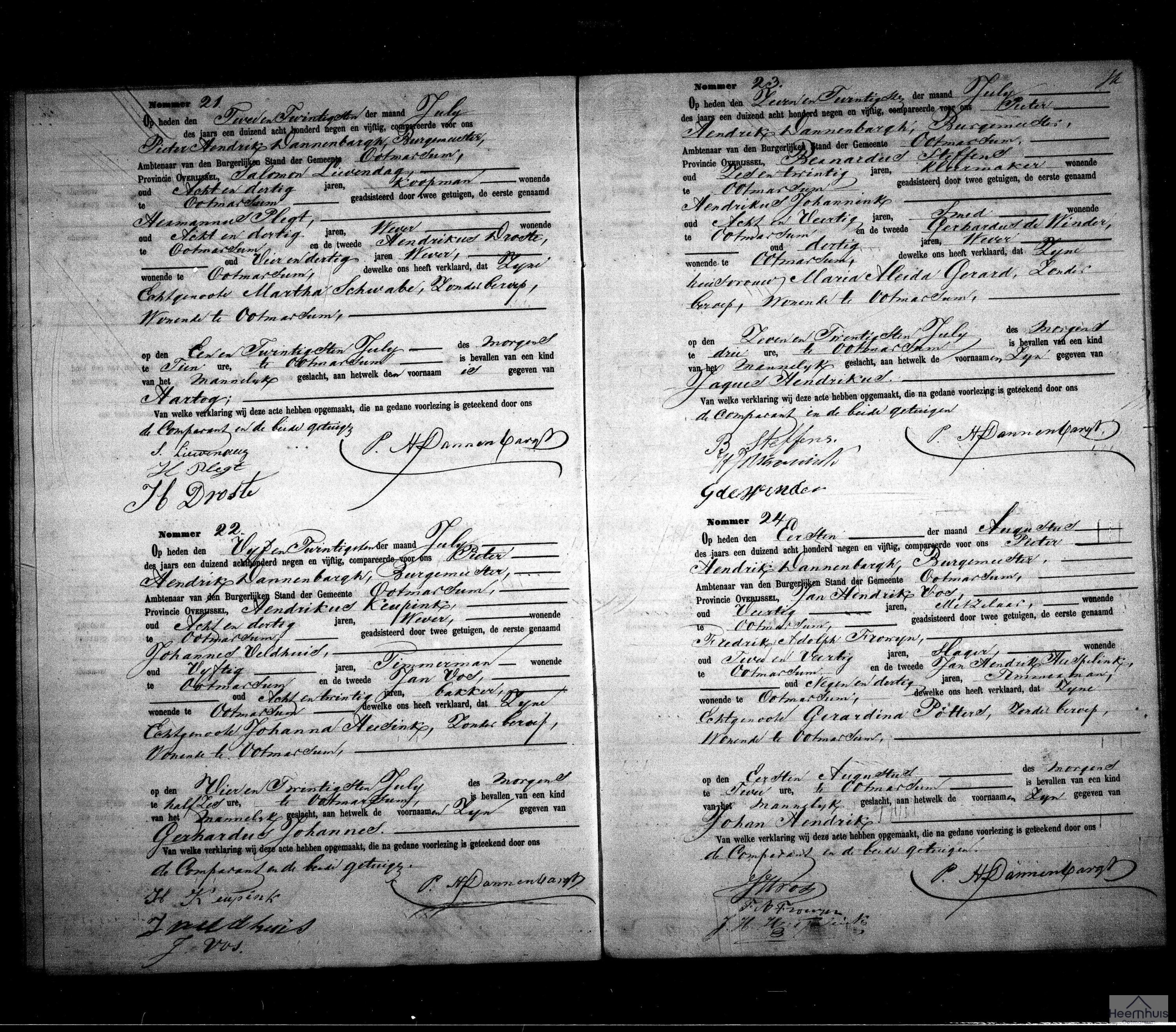 Geboorteakte van Gerhardus Johannes Keupink Geboorteakte van Gerhardus Johannes Keupink