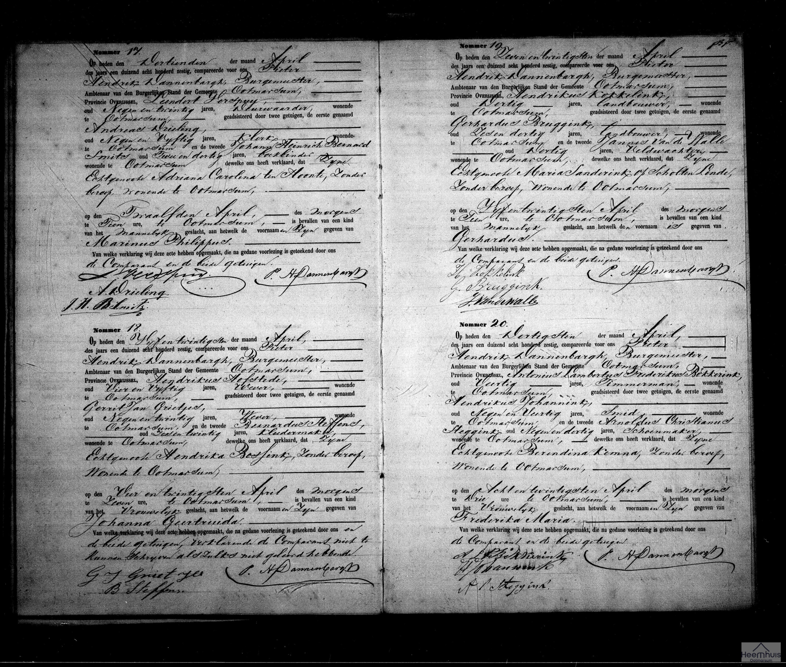 Geboorteakte van Marinus Philippus Verspuy Geboorteakte van Marinus Philippus Verspuy