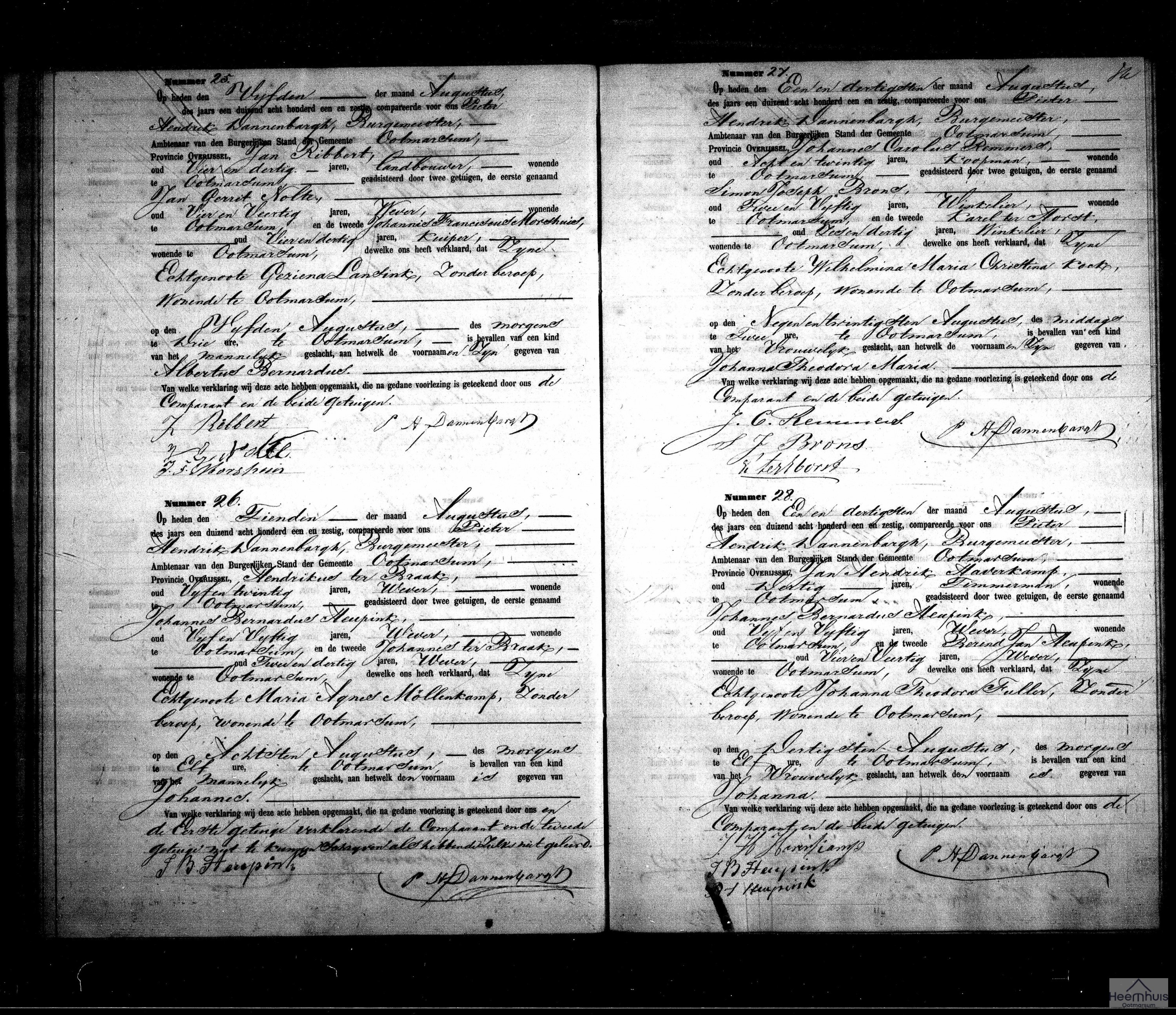 Geboorteakte van Johanna Theodora Maria Remmers