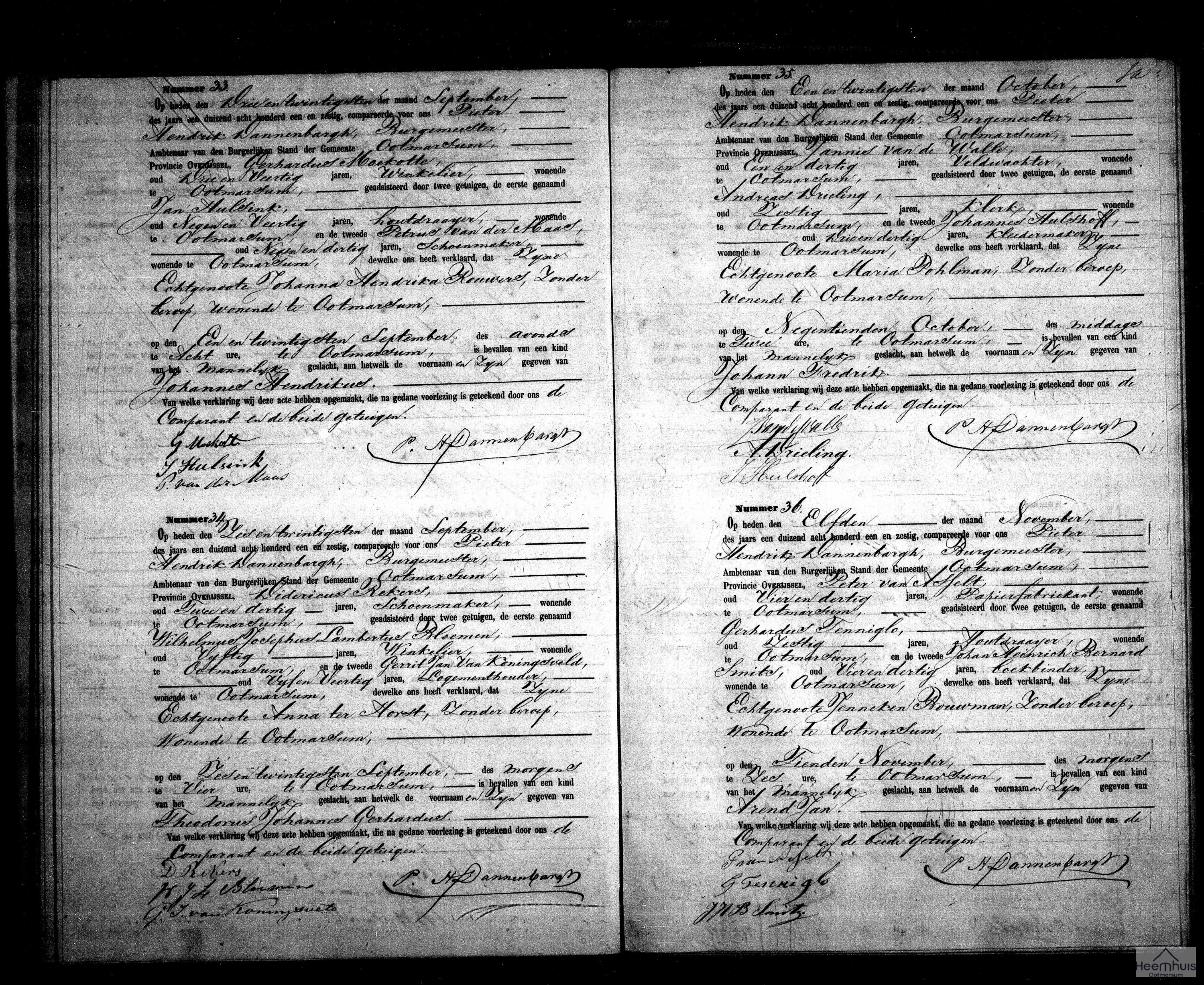 Geboorteakte van Arend Jan van Asselt Geboorteakte van Arend Jan van Asselt